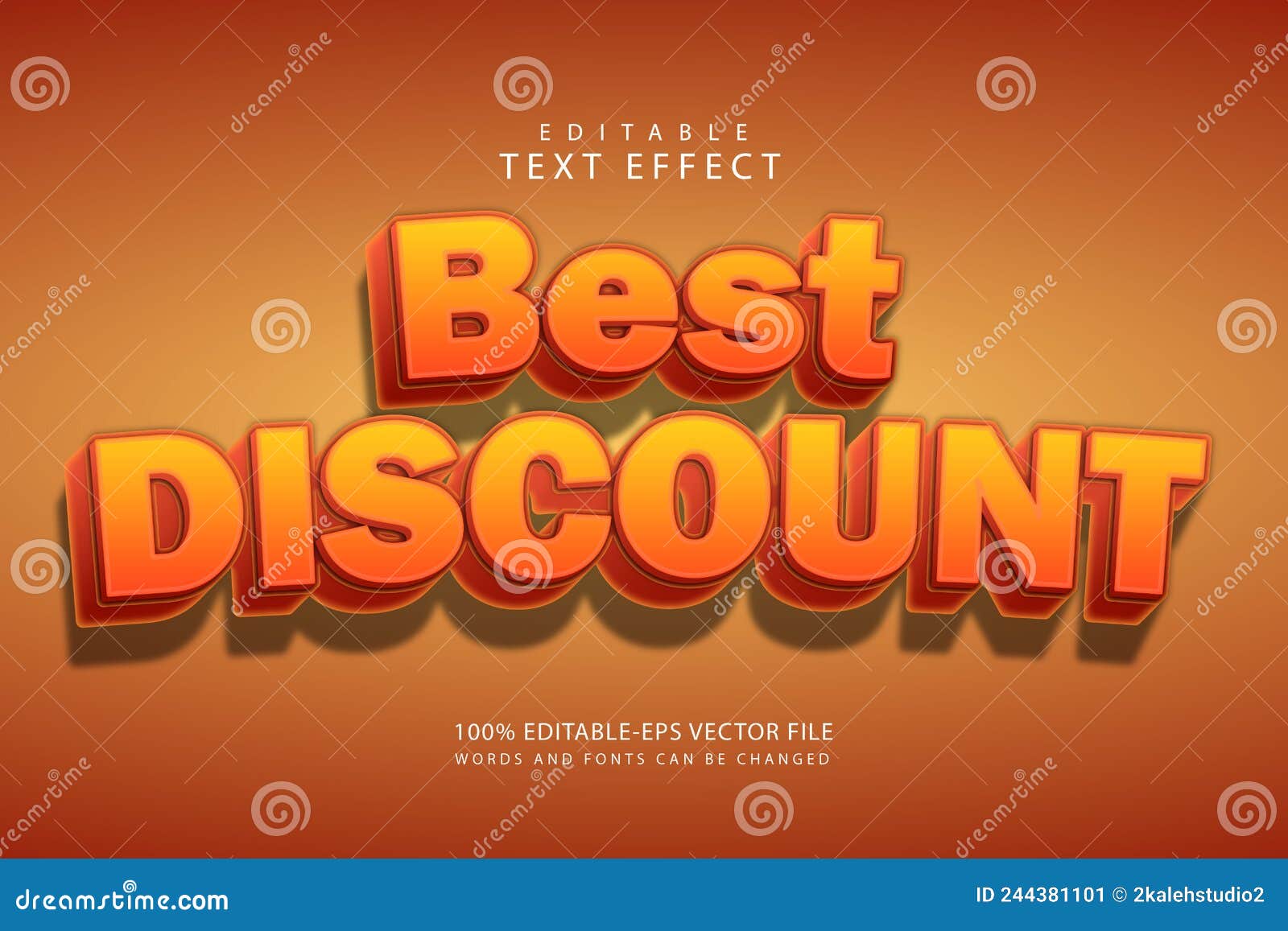 Best Discount Editable Text Effect 3 Dimension Emboss Modern Style