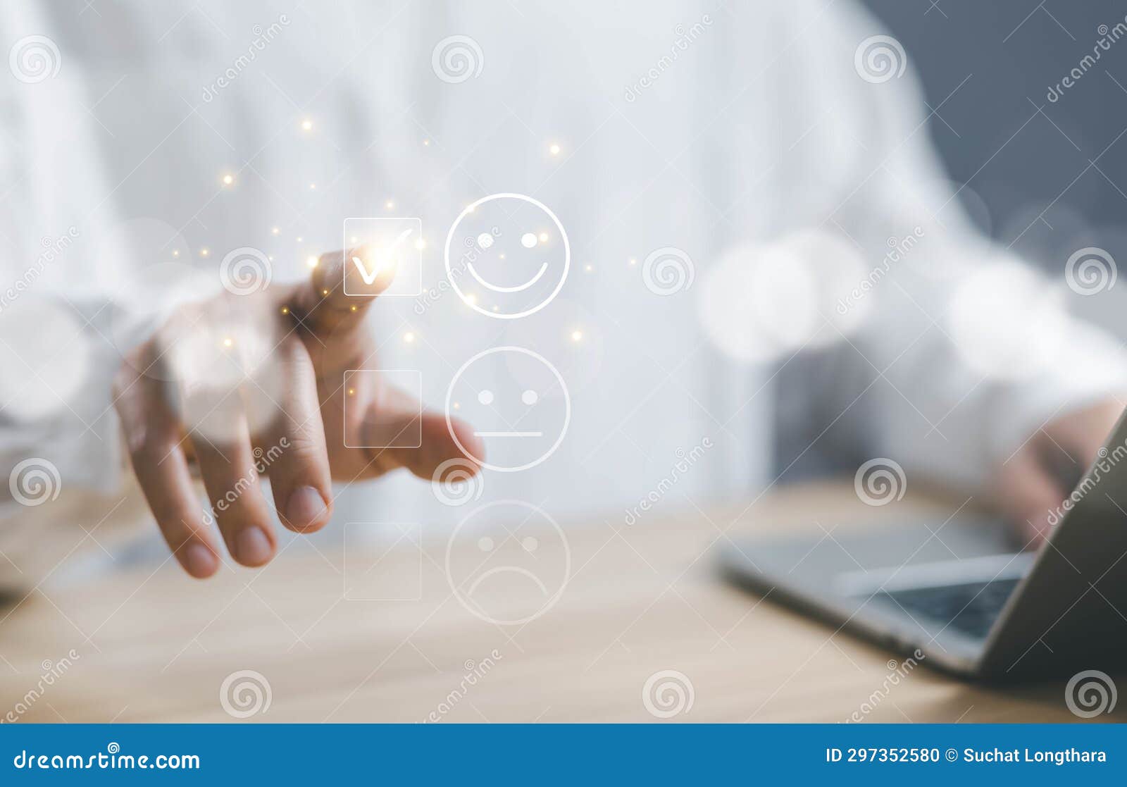 best feedback customer, touch icon happy smile, review of the client, experience positive with business top quality. satisfaction