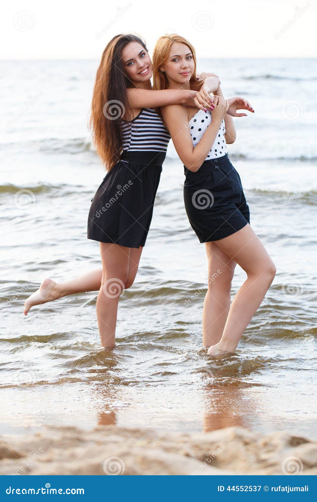 Best Friends On The Beach Stock Image Image Of Breeze 44552537