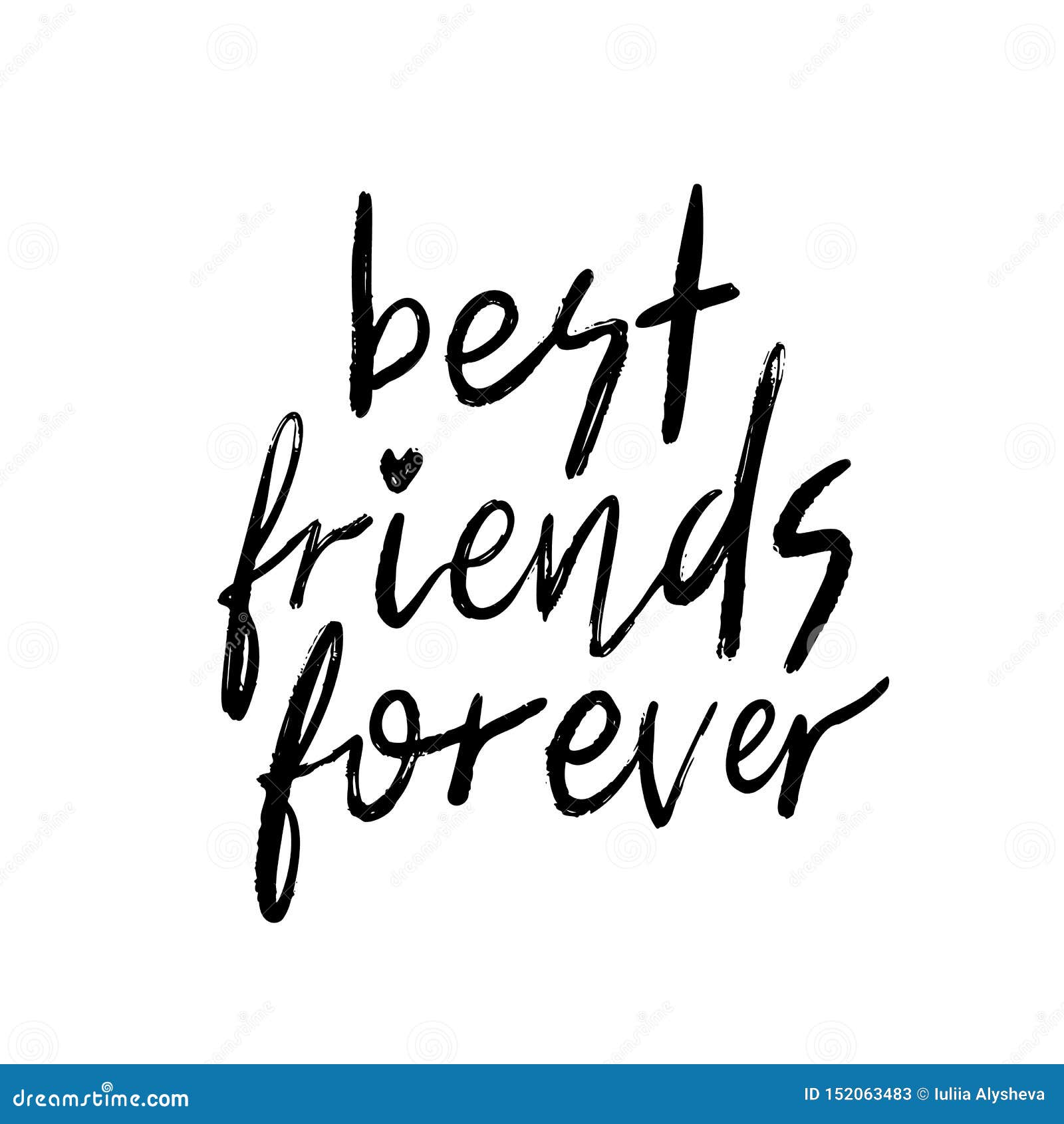 Best friends forever. BFF stock illustration. Illustration of poster ...