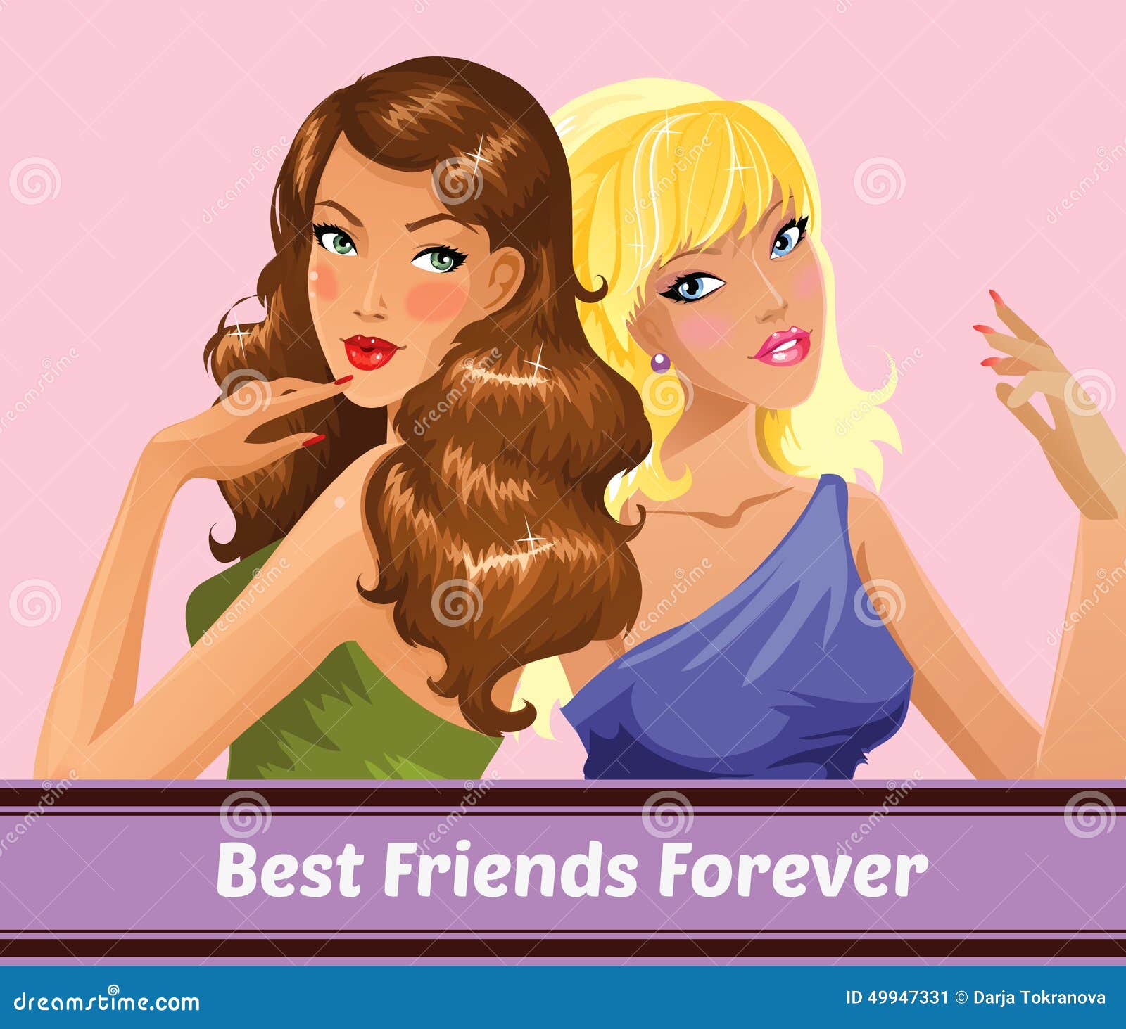 470+ National Best Friends Day Ilustração de stock, gráficos