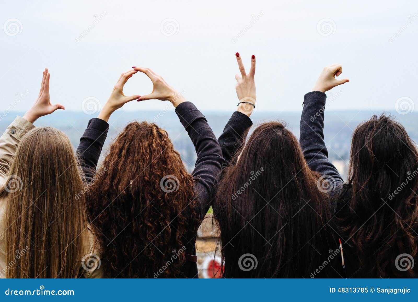 Best Friends Having a Good Time. Loving Friends Stock Image ...