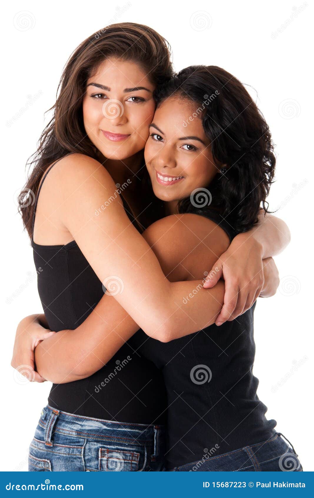 Best Friends - Hugging Women Stock Image - Image of girls ...