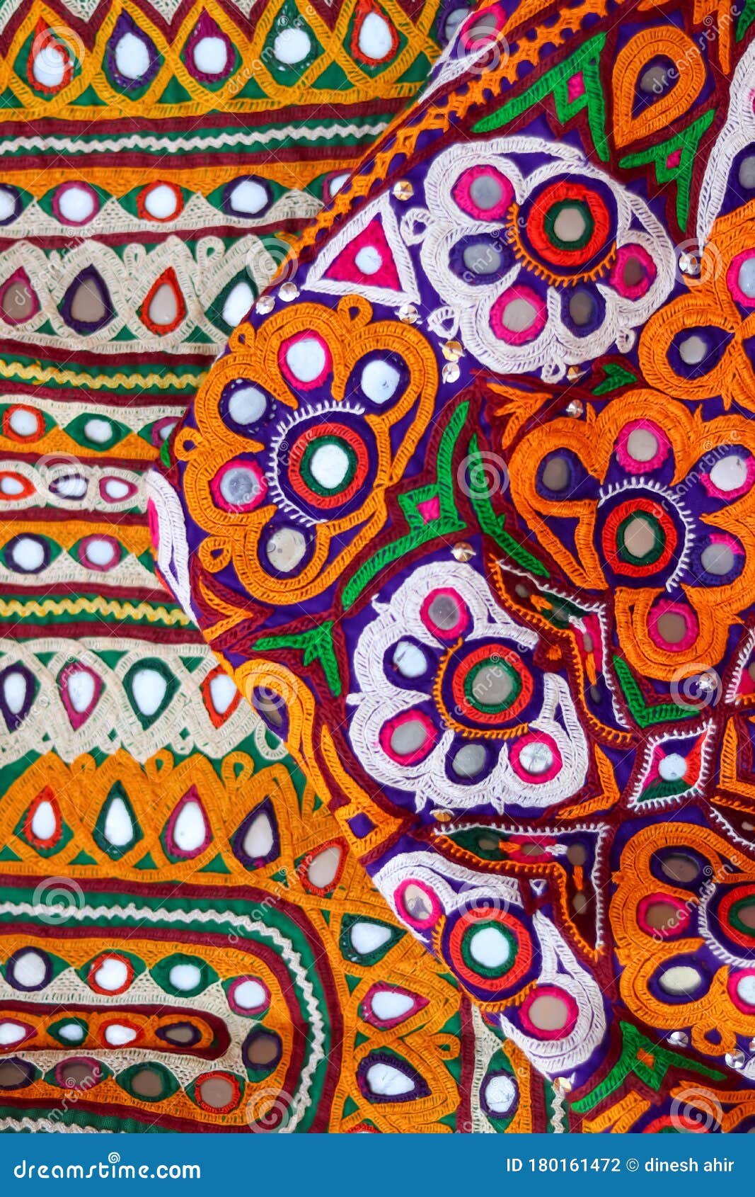 best indian traditional embroidery art. threads for embroidery,multi color embroidery art,handmade stitch pattern close up view,