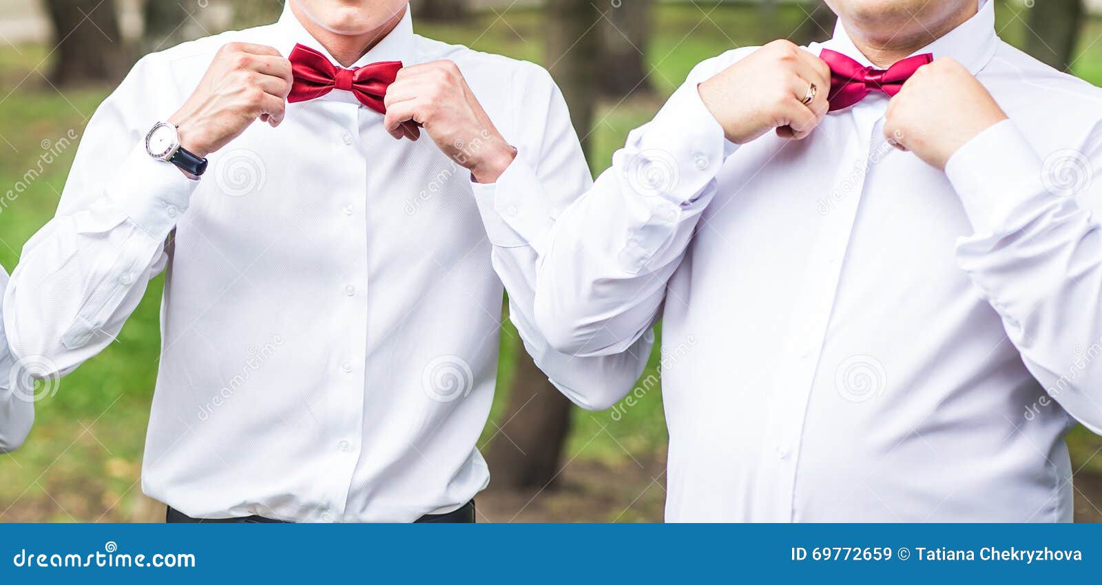 Wedding best man and groomsmen