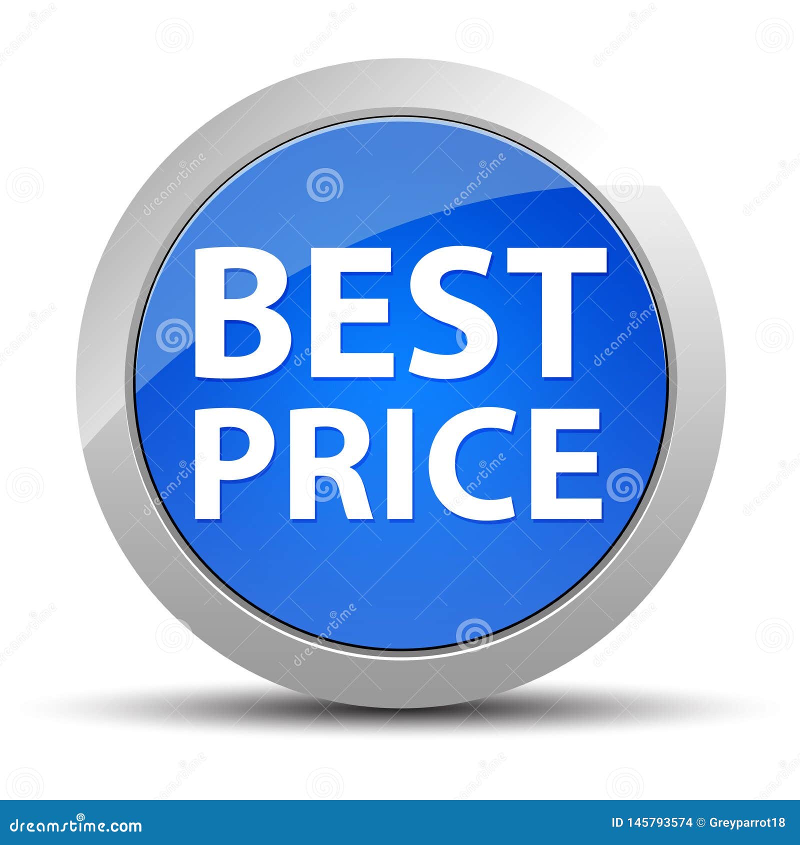 Best Price Blue Round Button Stock Illustration - Illustration of blue ...