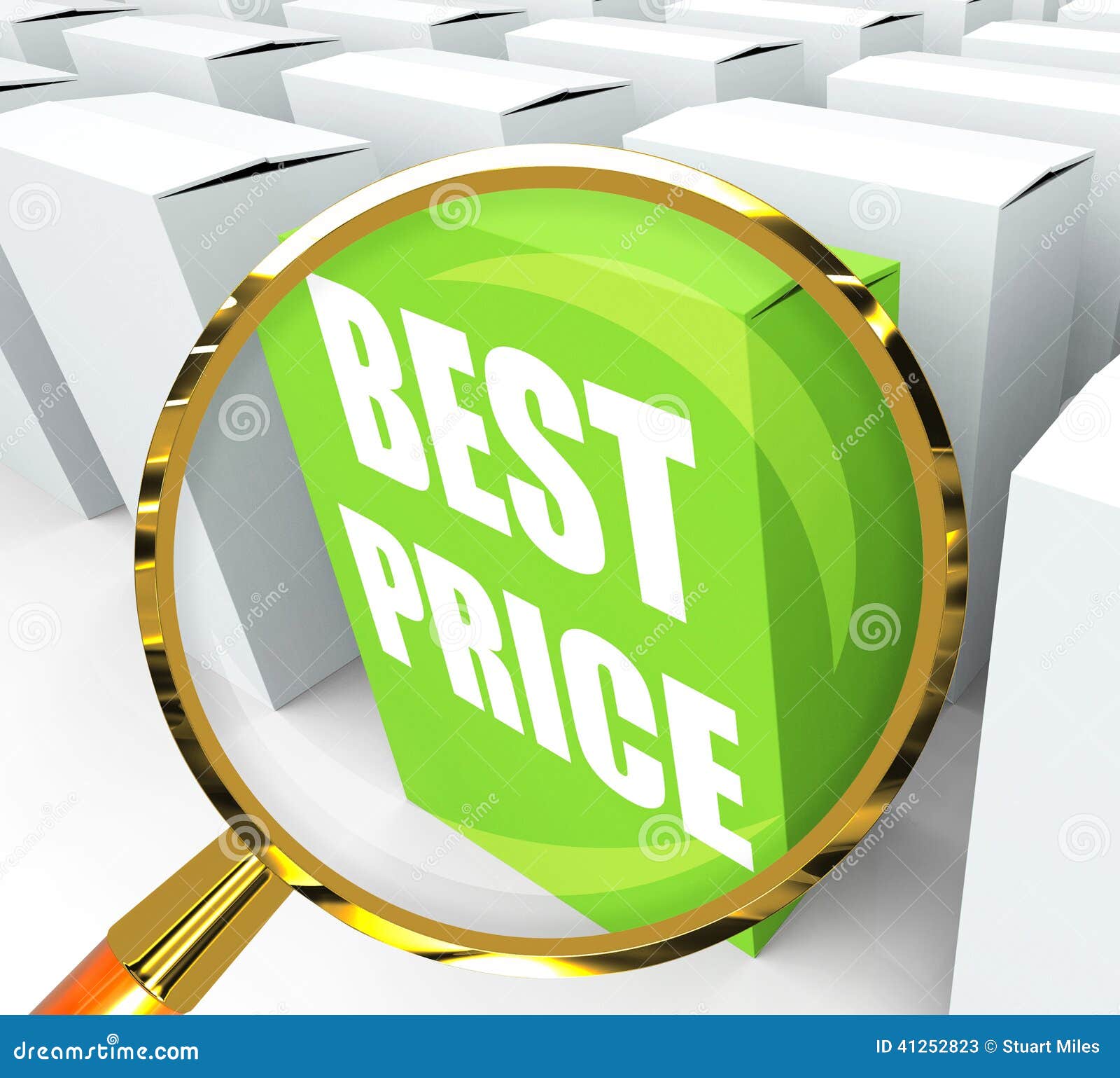 Best Price Packet Represents Bargains and Discounts Stock Illustration