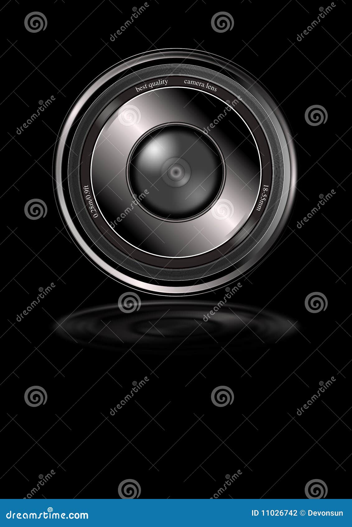 Best Quality Camera Lens Isolated Stock Illustration Illustration of