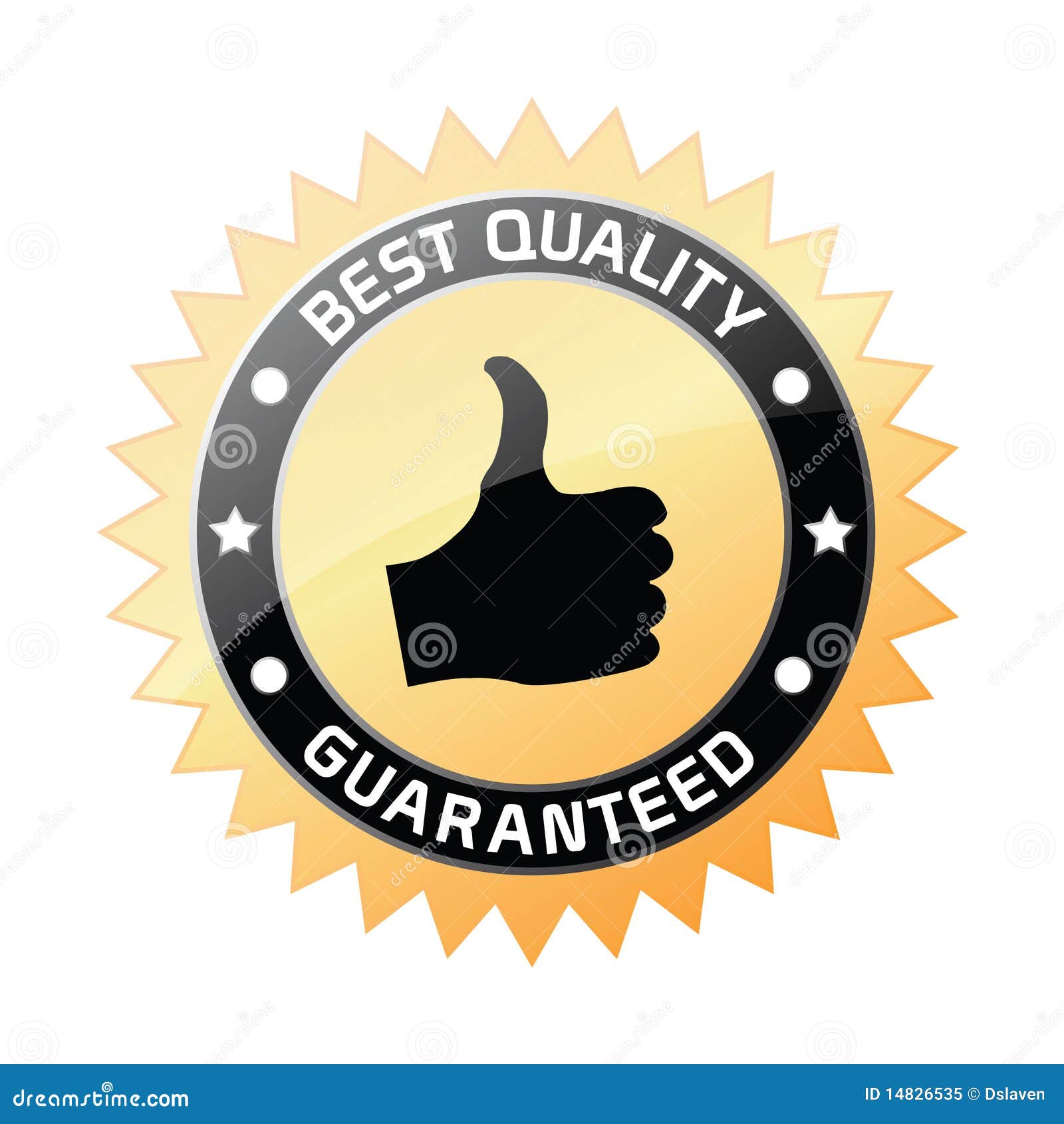 Best Quality  Guaranteed Label Stock Vector Image 14826535