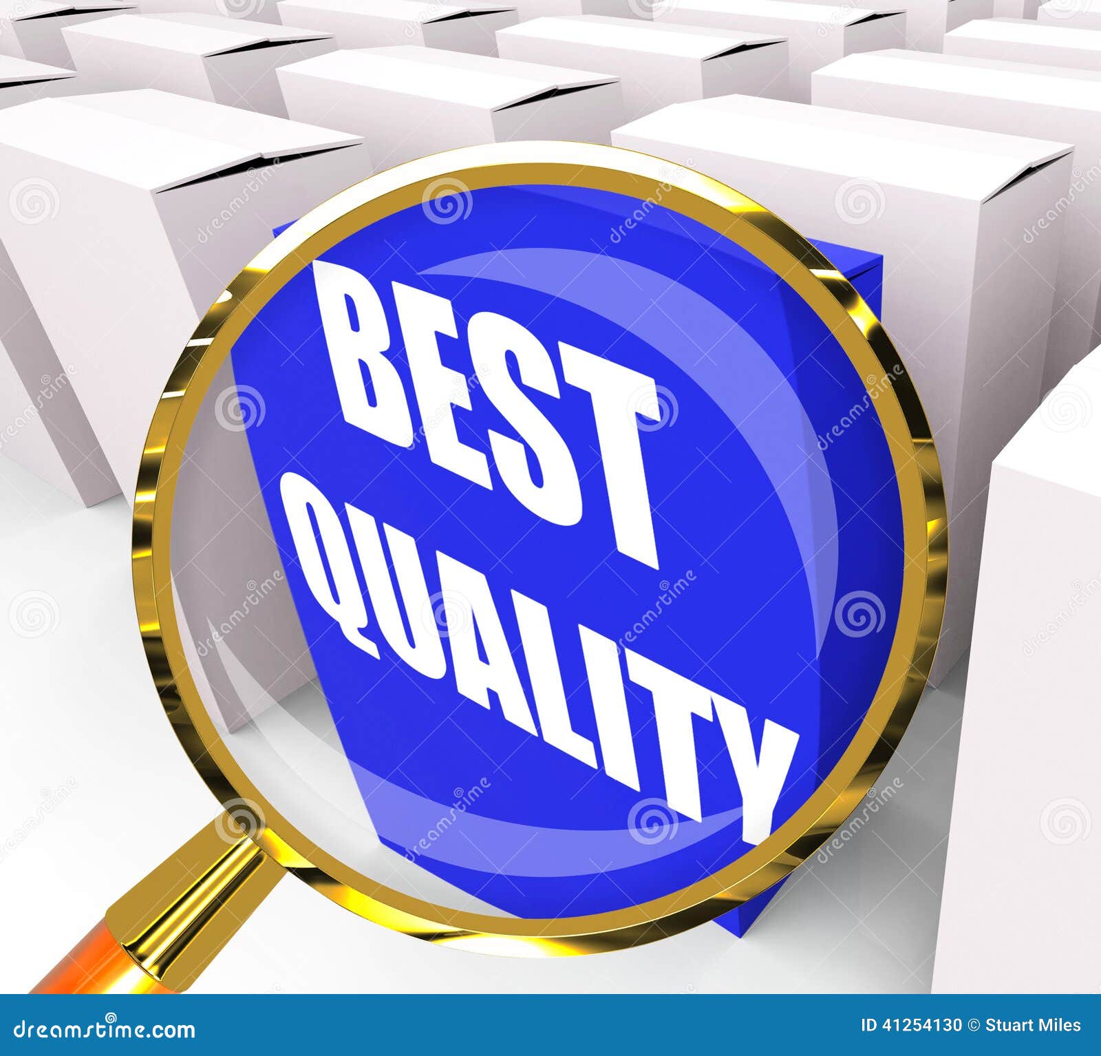 Best Quality Packet Represents Premium Excellence and Superiority Stock Illustration