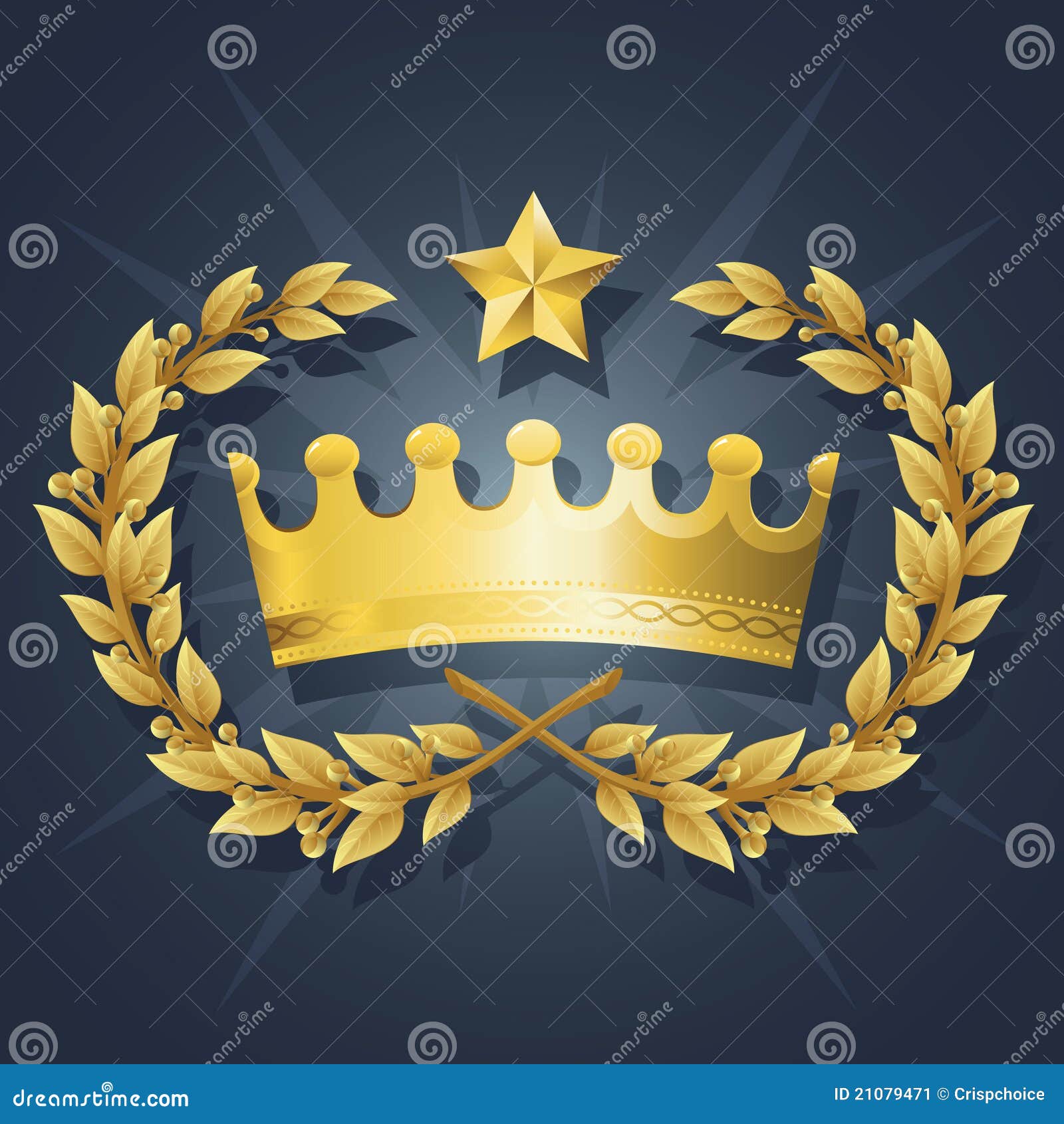 Best Royal King Crown With Quality Wreath Stock Image 