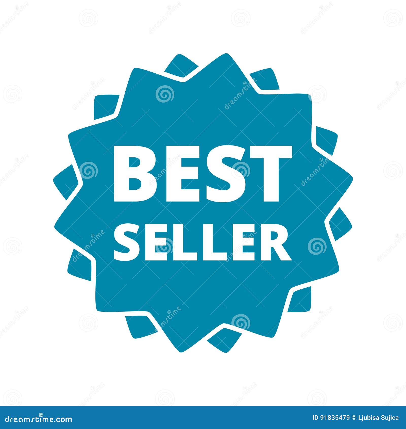 best seller sign icon button