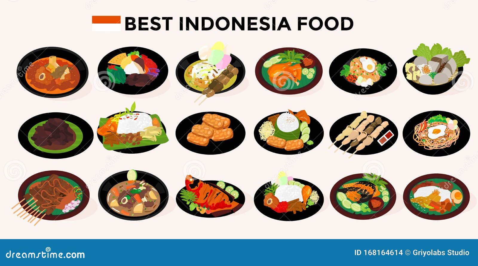 18 best special indonesian food culinary collection.   
