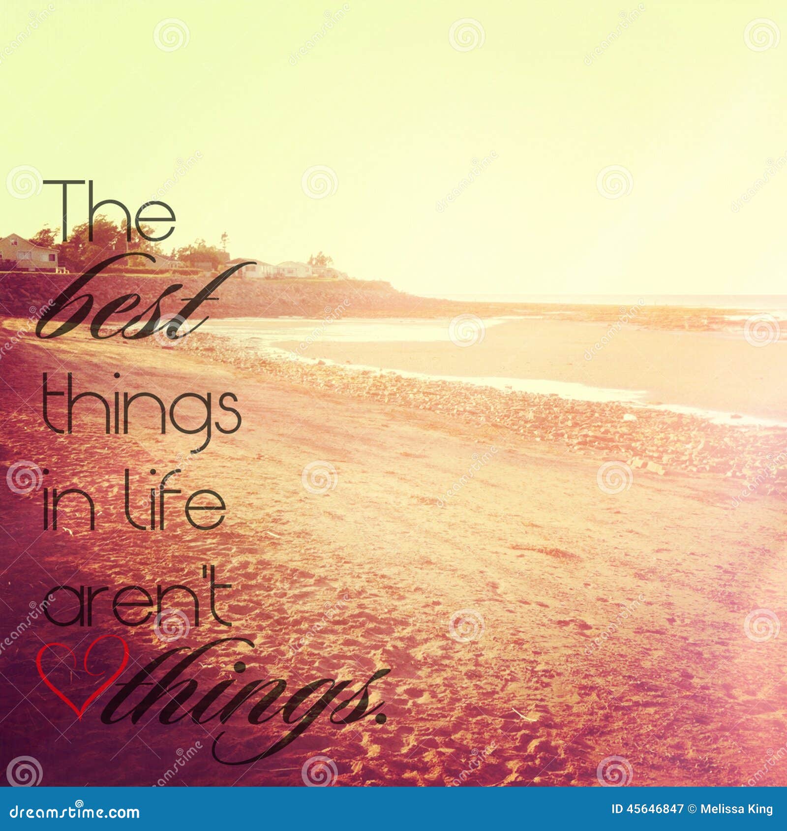 Best things in life are not things Royalty Free Stock graphy