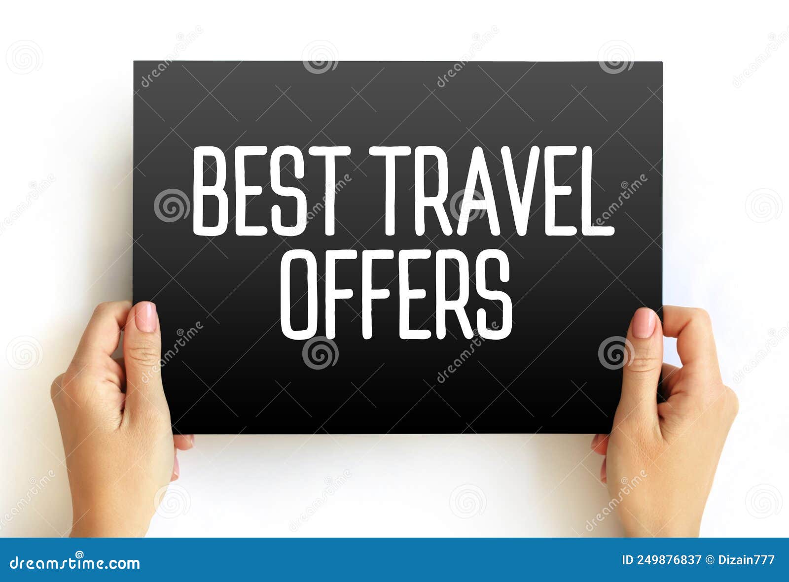 Best Travel Offers Text on Card, Concept Background Stock Image Image