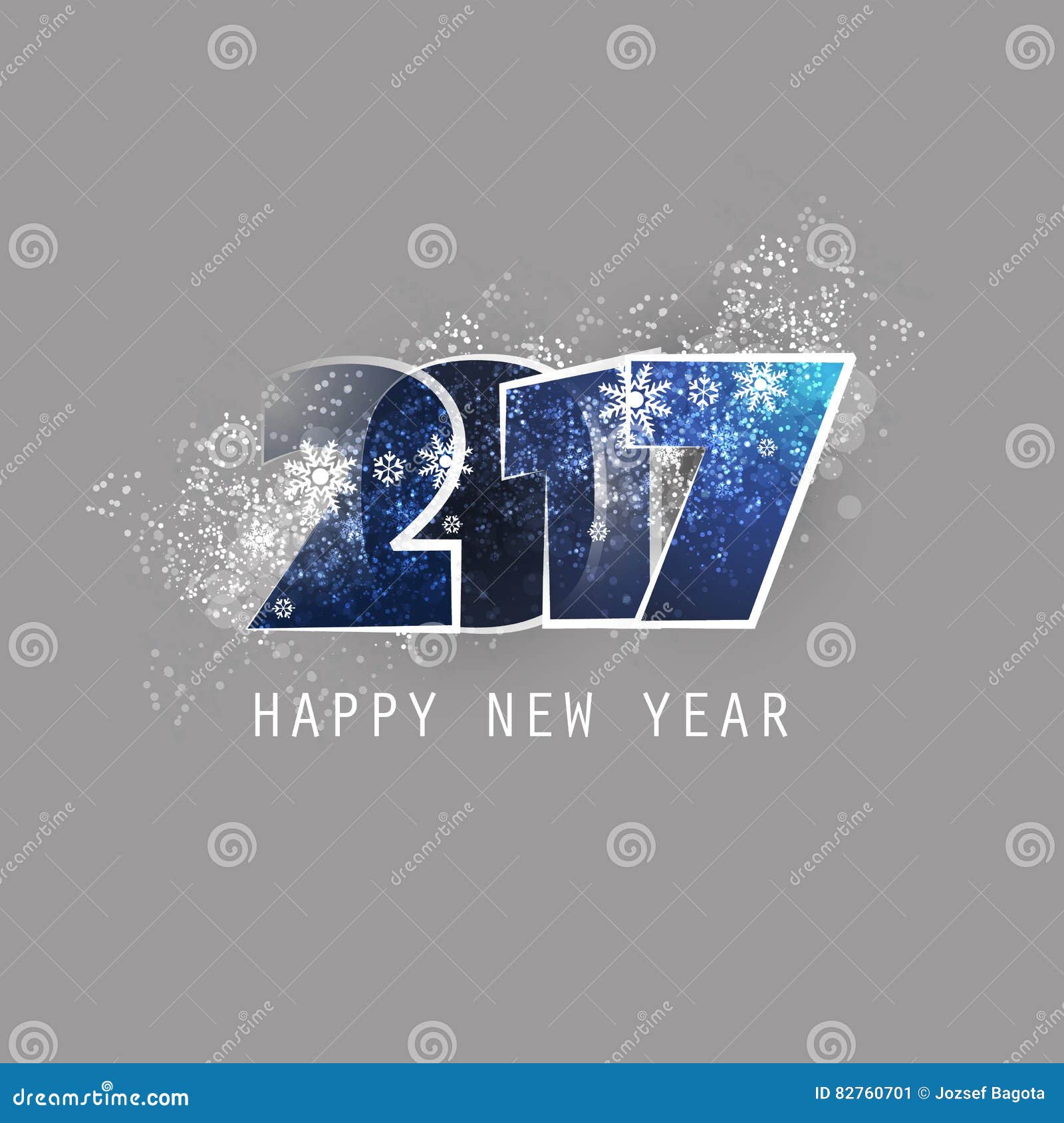 Best Wishes Abstract Modern Style Happy New Year