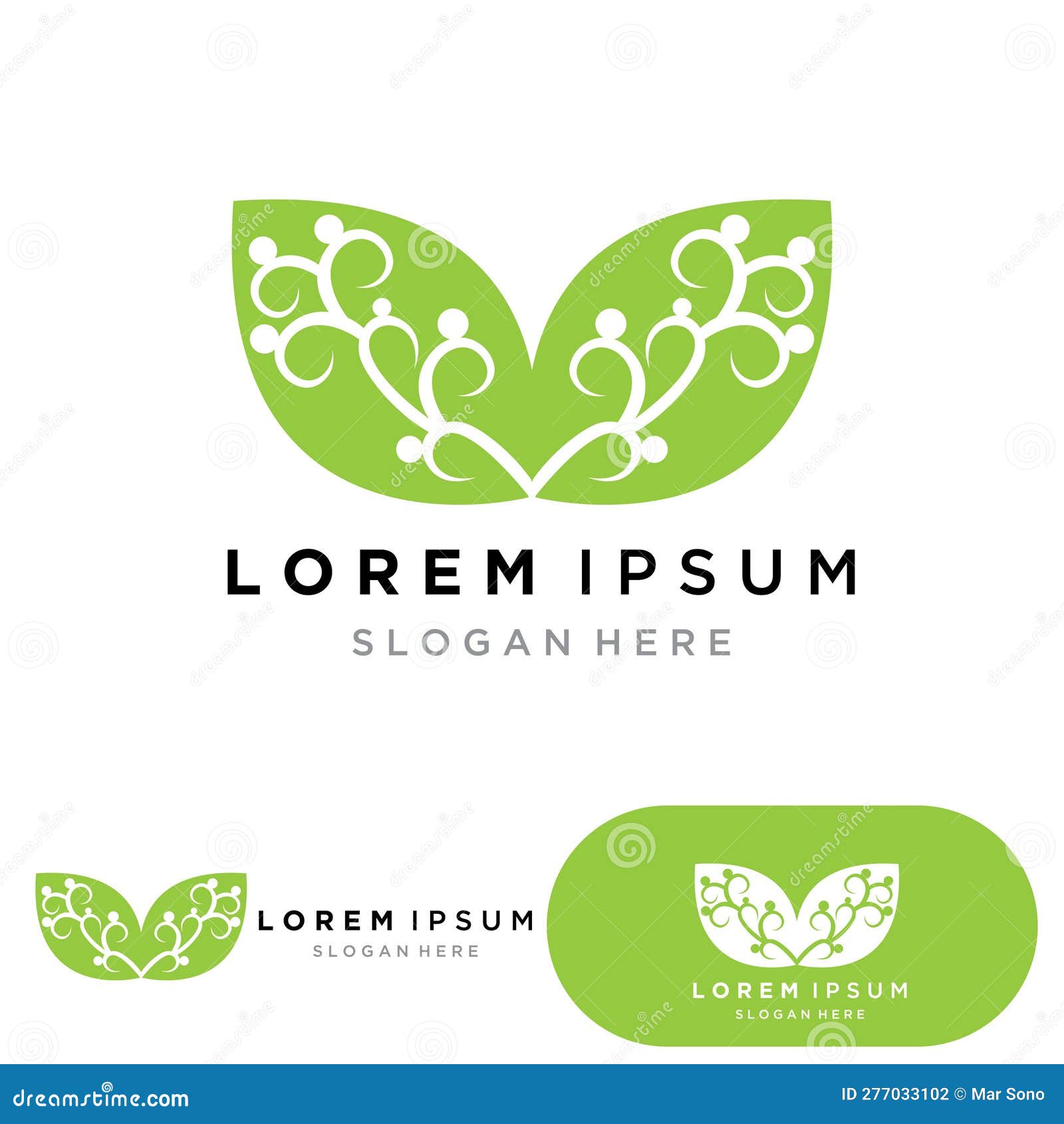 Betel Leaf Green Nature Logo Vector Stock Vector Illustration of