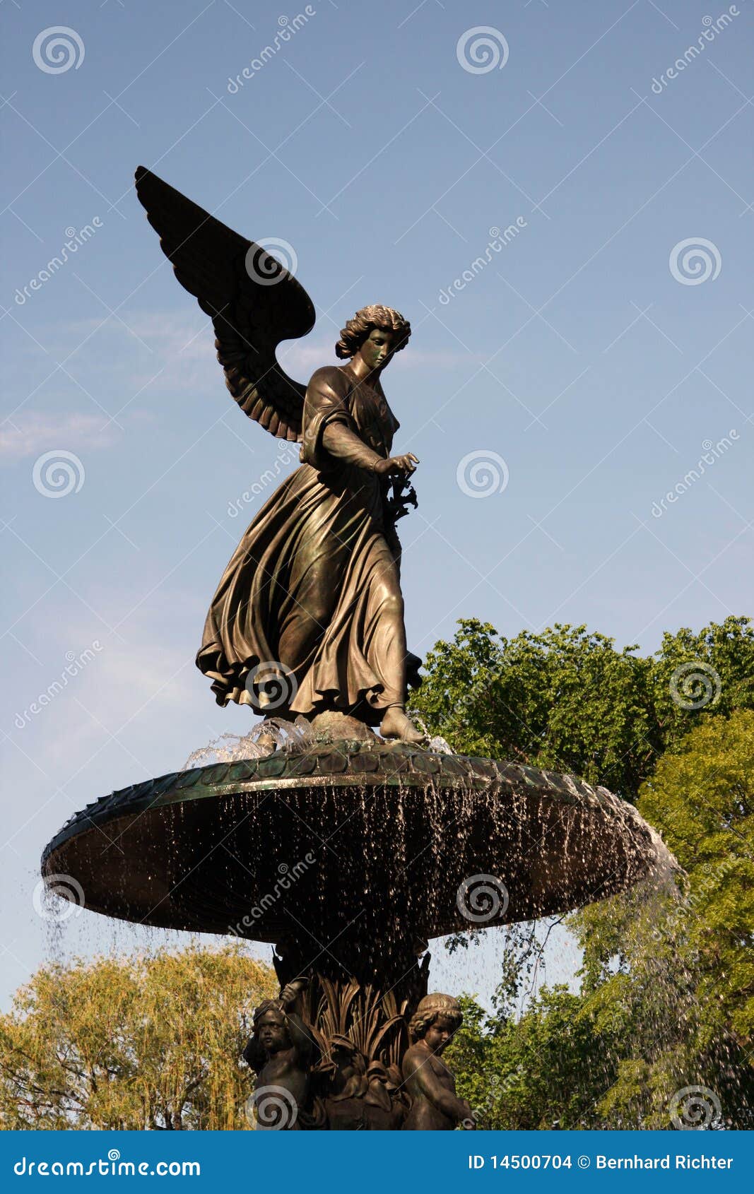 Bethesda Fountain stock photo. Image of