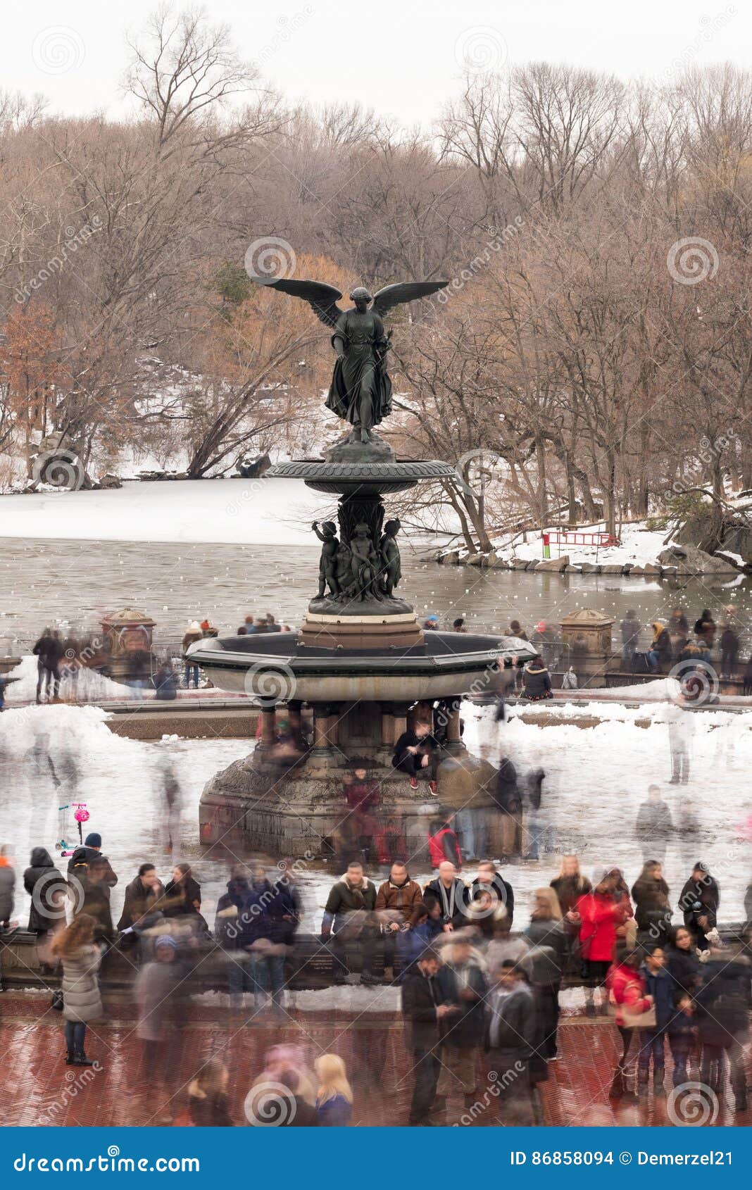 Bethesda Fountain - Central Park Redaktionelles Stockbild - Bild von ...