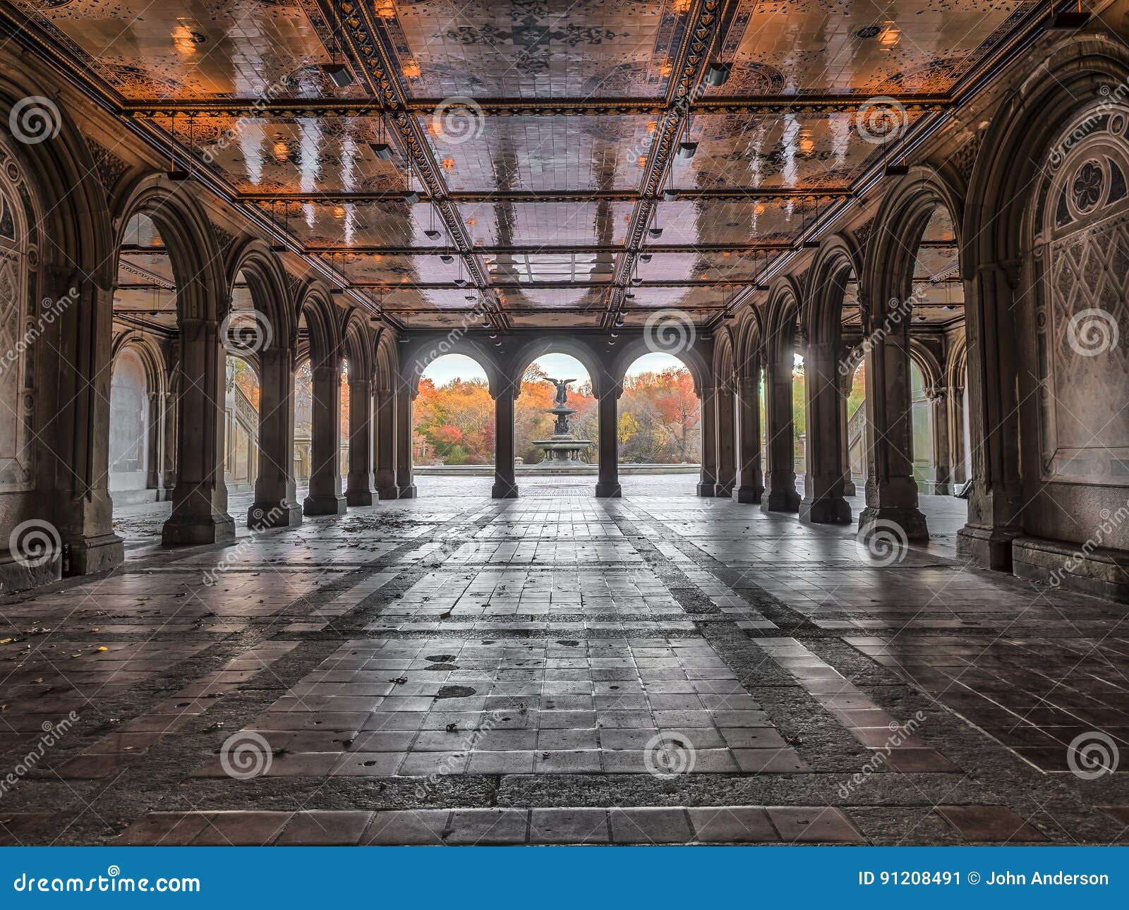 Bethesda Terrace, Central Park in the Fall, New York City