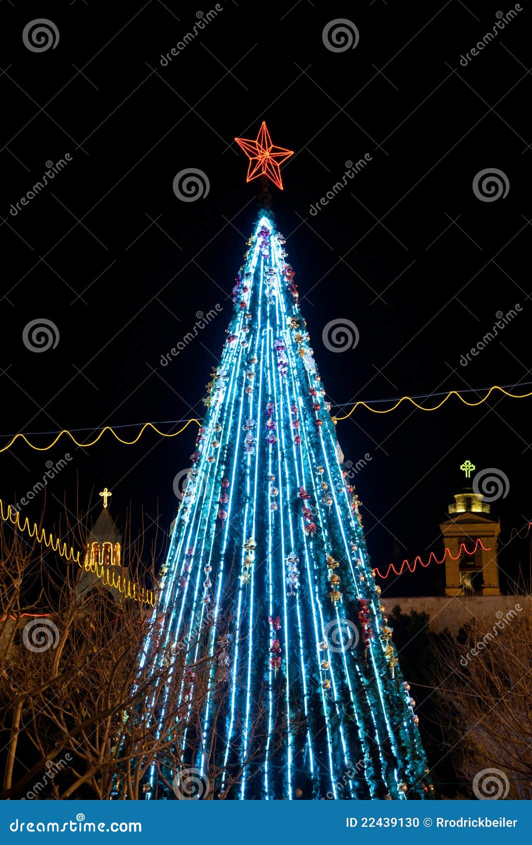 Bethlehem Christmas Tree stock photo. Image of palestine 22439130