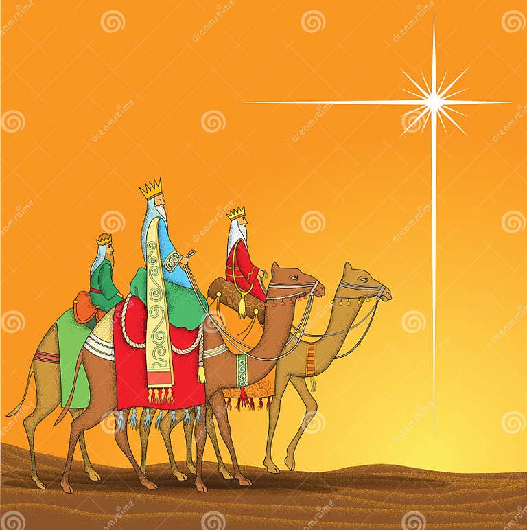 Bethlehem Star Cartoon Style Illustration Stock Vector Illustration