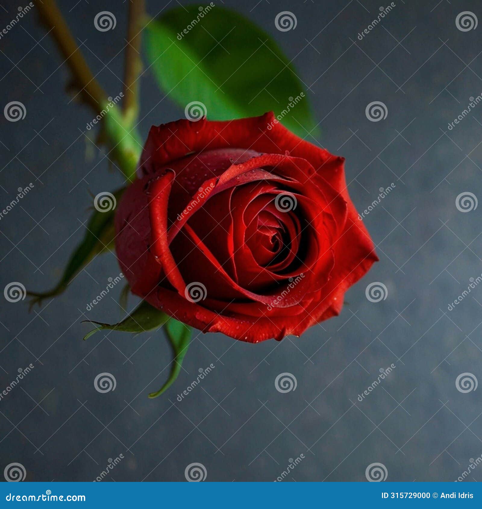 the beutiful red rose flower