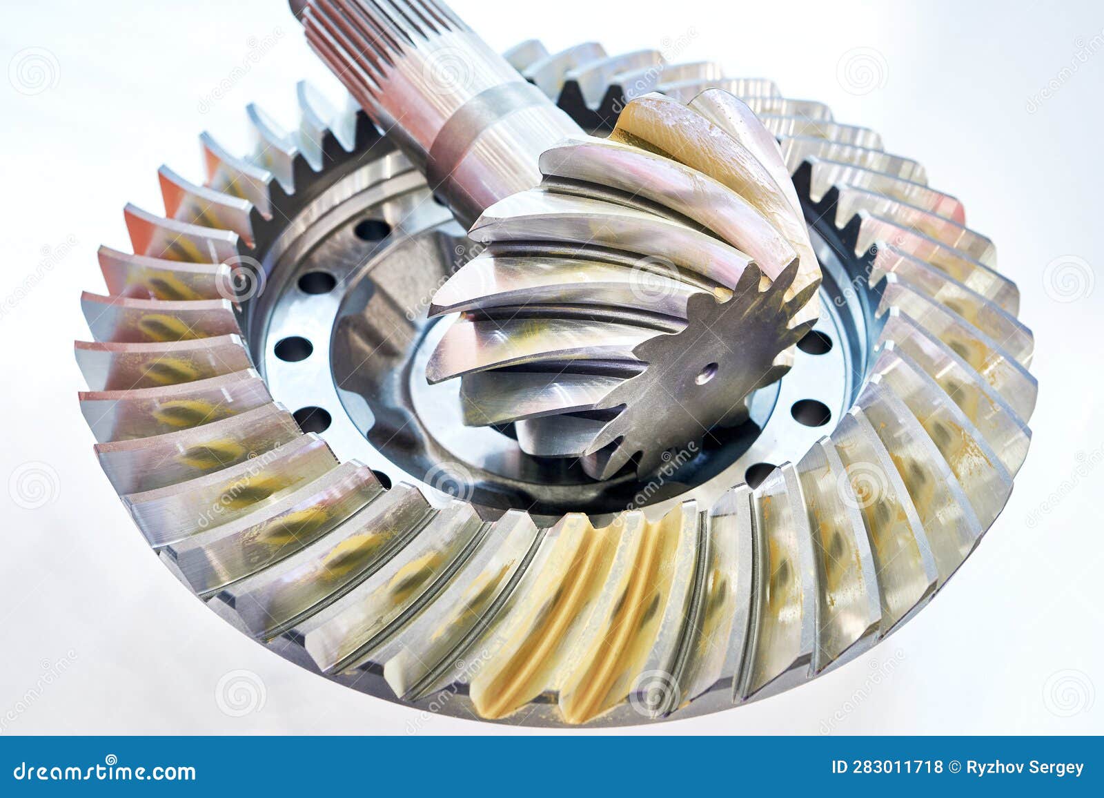Bevel Gear Gearbox Type in Parts Store Stock Photo Image of drive