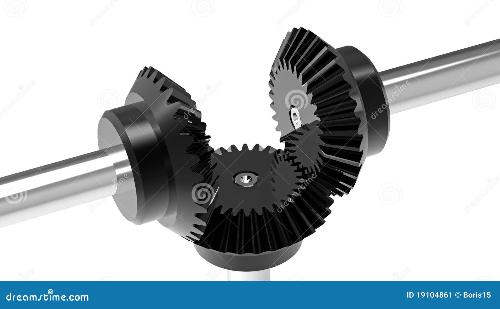 Bevel gears stock illustration. Illustration of machinery 19104861