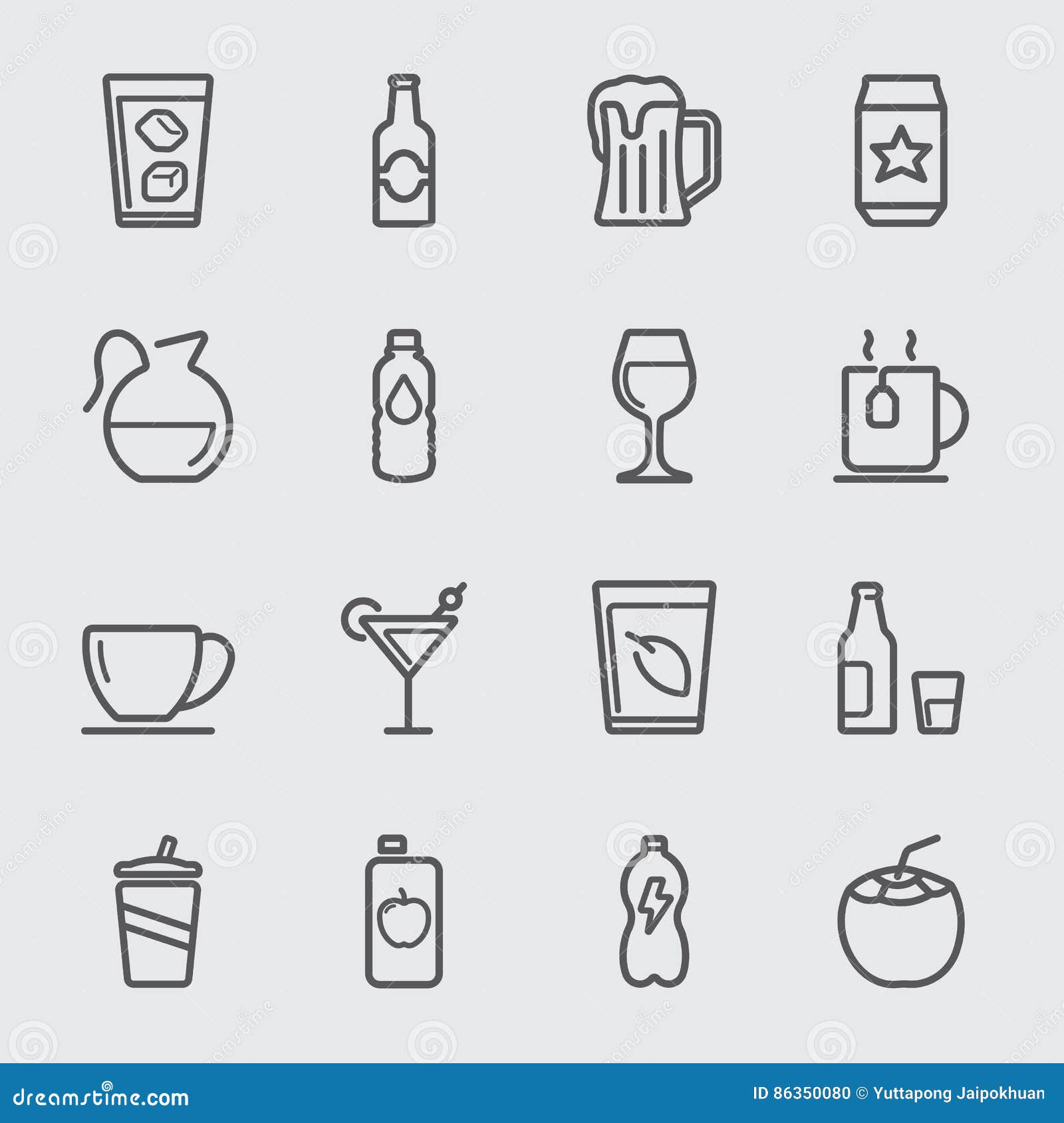 beverage line icon