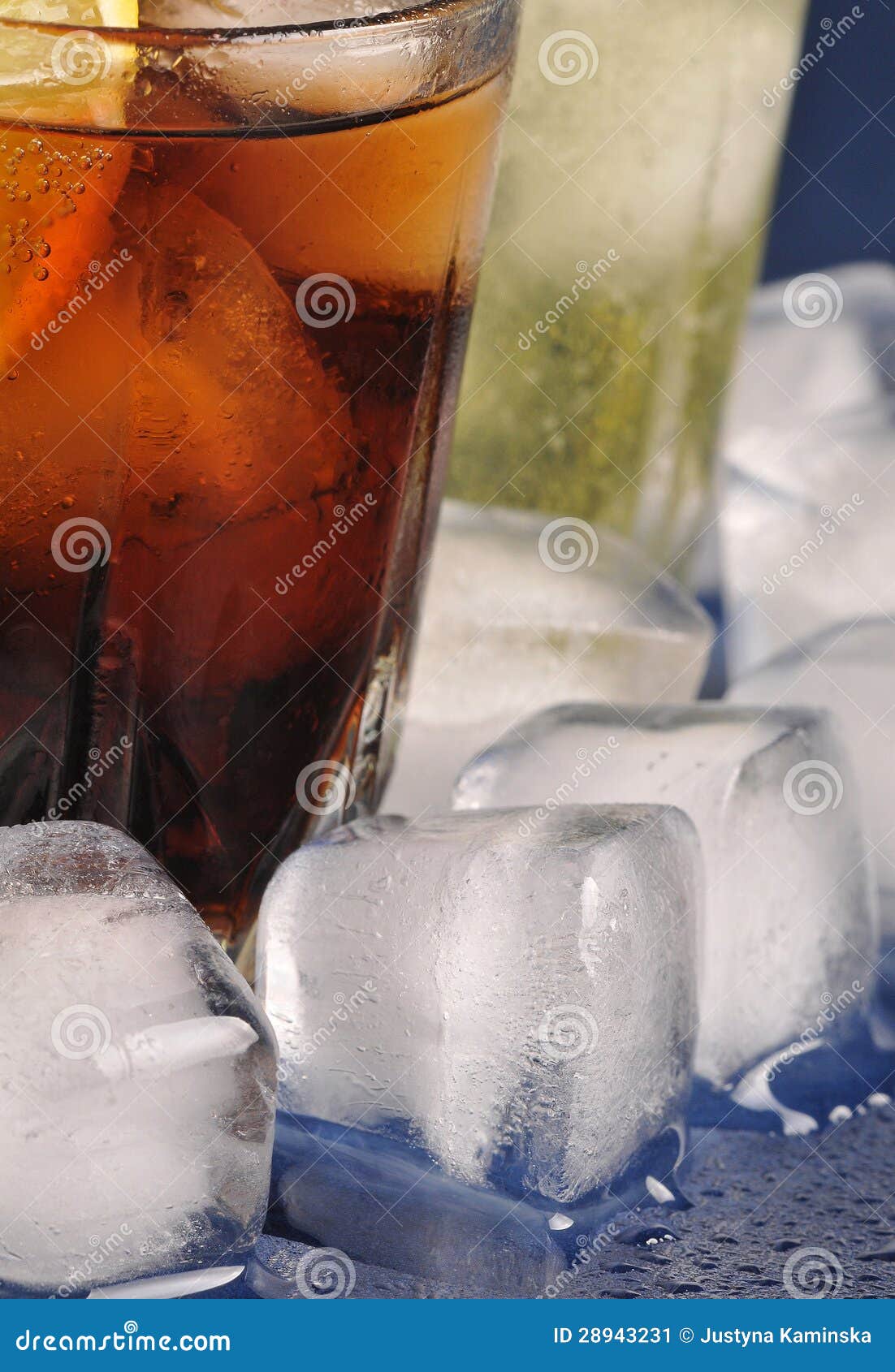 Beverages with ice stock image. Image of restaurant, slice 28943231