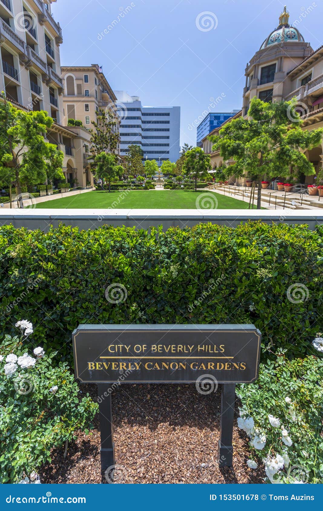 Beverly Canon Gardens Beverly Hills Los Angeles California