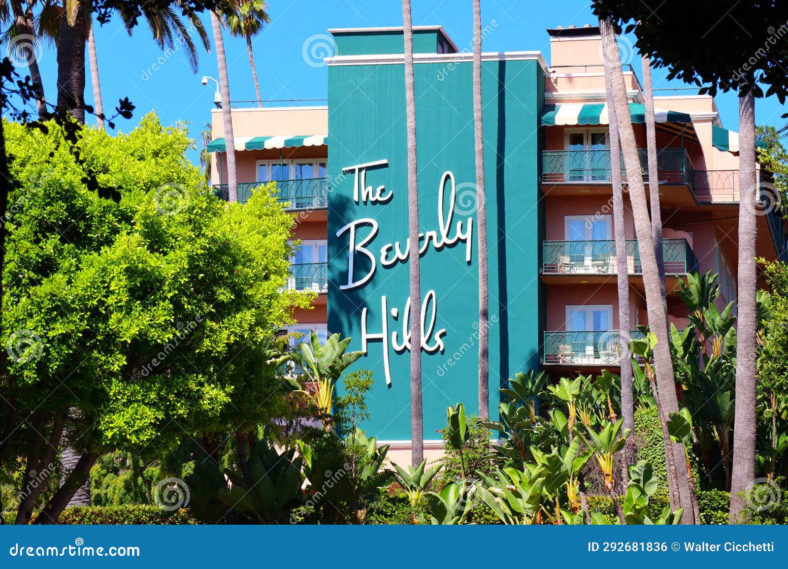 The Beverly Hills Hotel at 9641 Sunset Boulevard, Beverly Hills ...