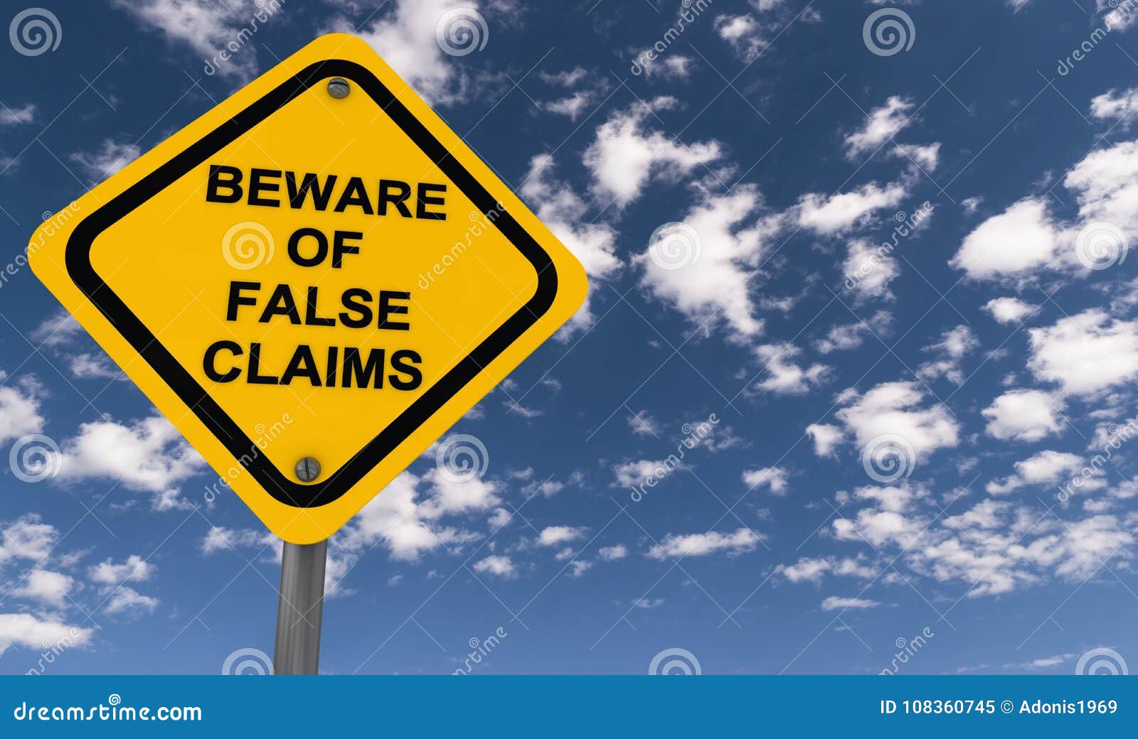 beware of false claims