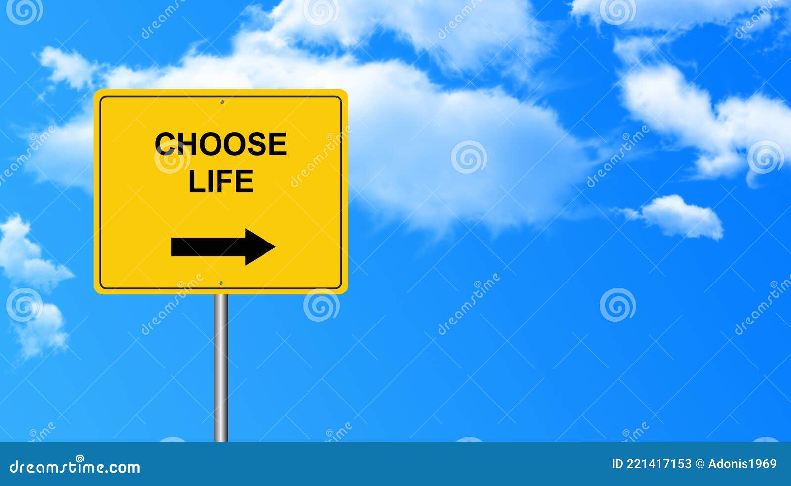 choose life traffic sign