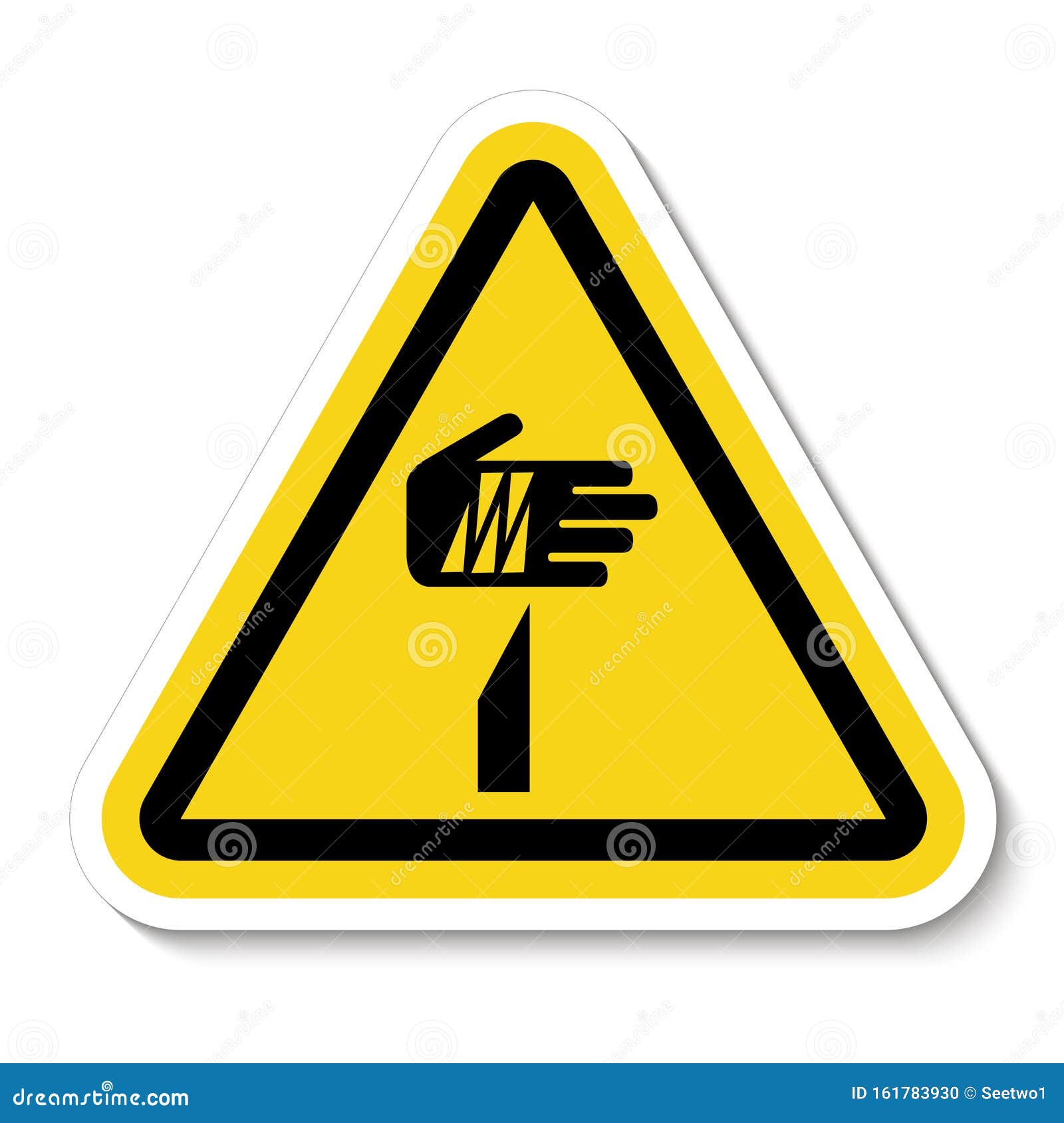 beware sharp s  isolate on white background, 