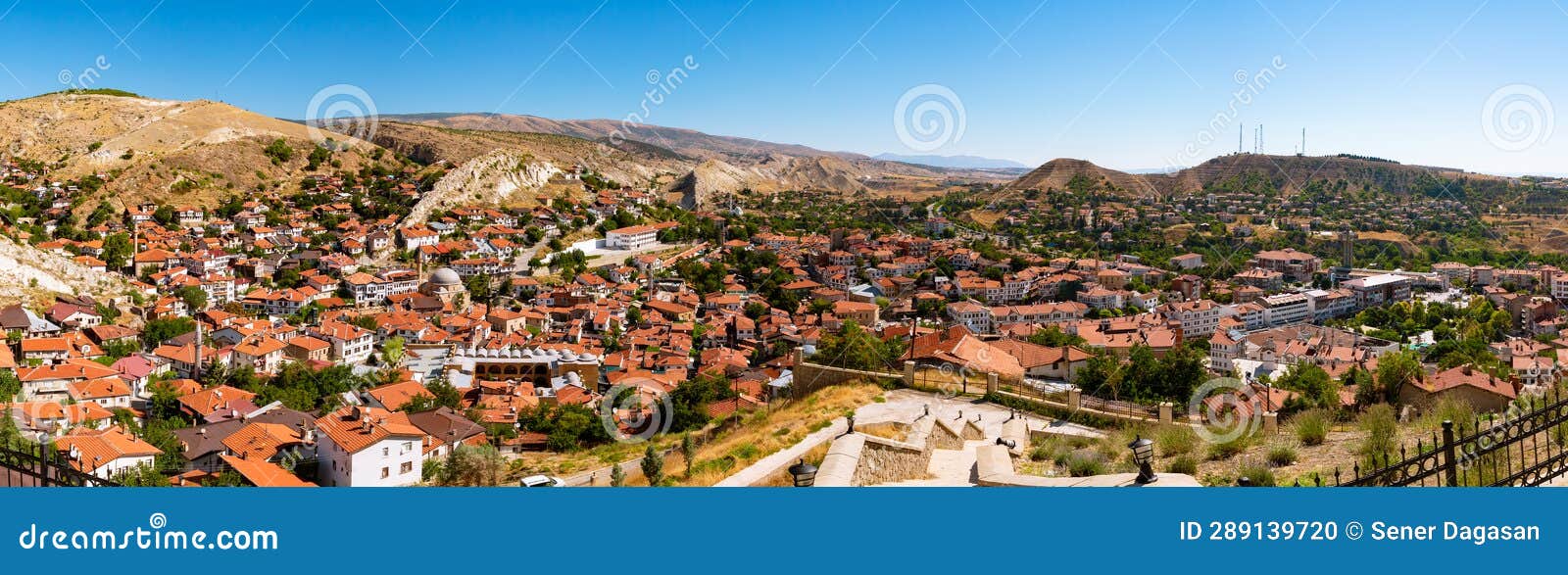 beypazari panoramic view from hidirlik hill in ankara