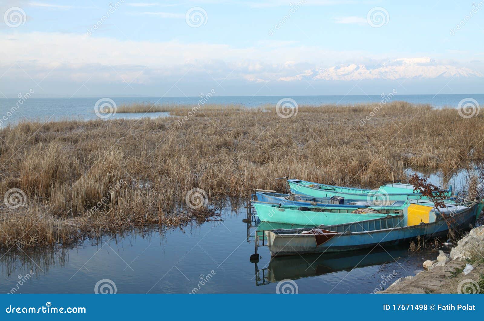 Beysehir Lake stock photo. Image of sunrise, boat, holiday 17671498