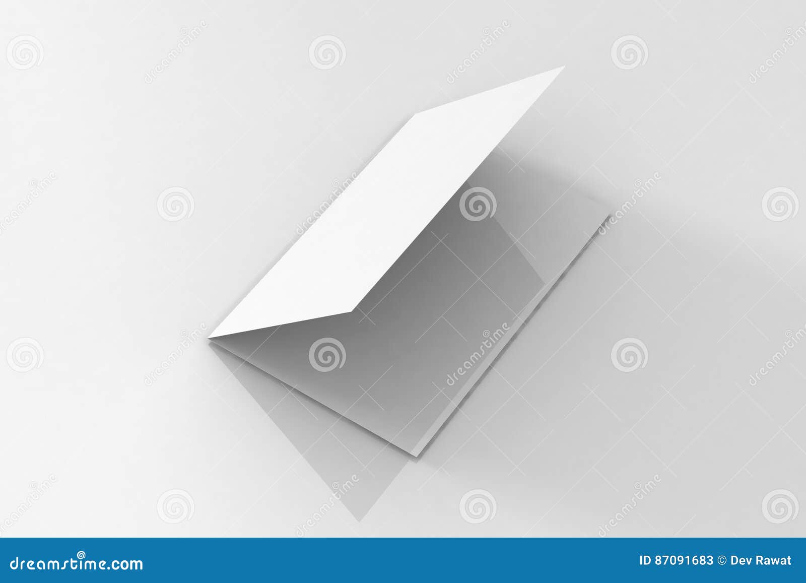 Download Bi-Fold A5 Brochure / Leaflet Mock-up On Isolated White ...