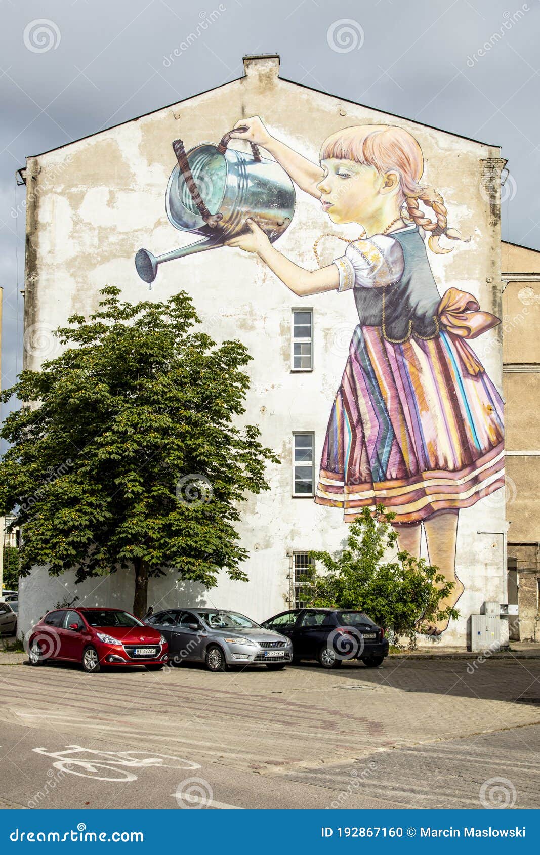 Bialystok Poland 23 July Very Famous Graffiti In Bialystok Showing A Girl With A Watering Can Editorial Image Image Of City Giving Bialystok Poland 23 July Very Famous Graffiti In Bialystok Showing A Girl With A Watering Can Editorial Image Image Of City Giving