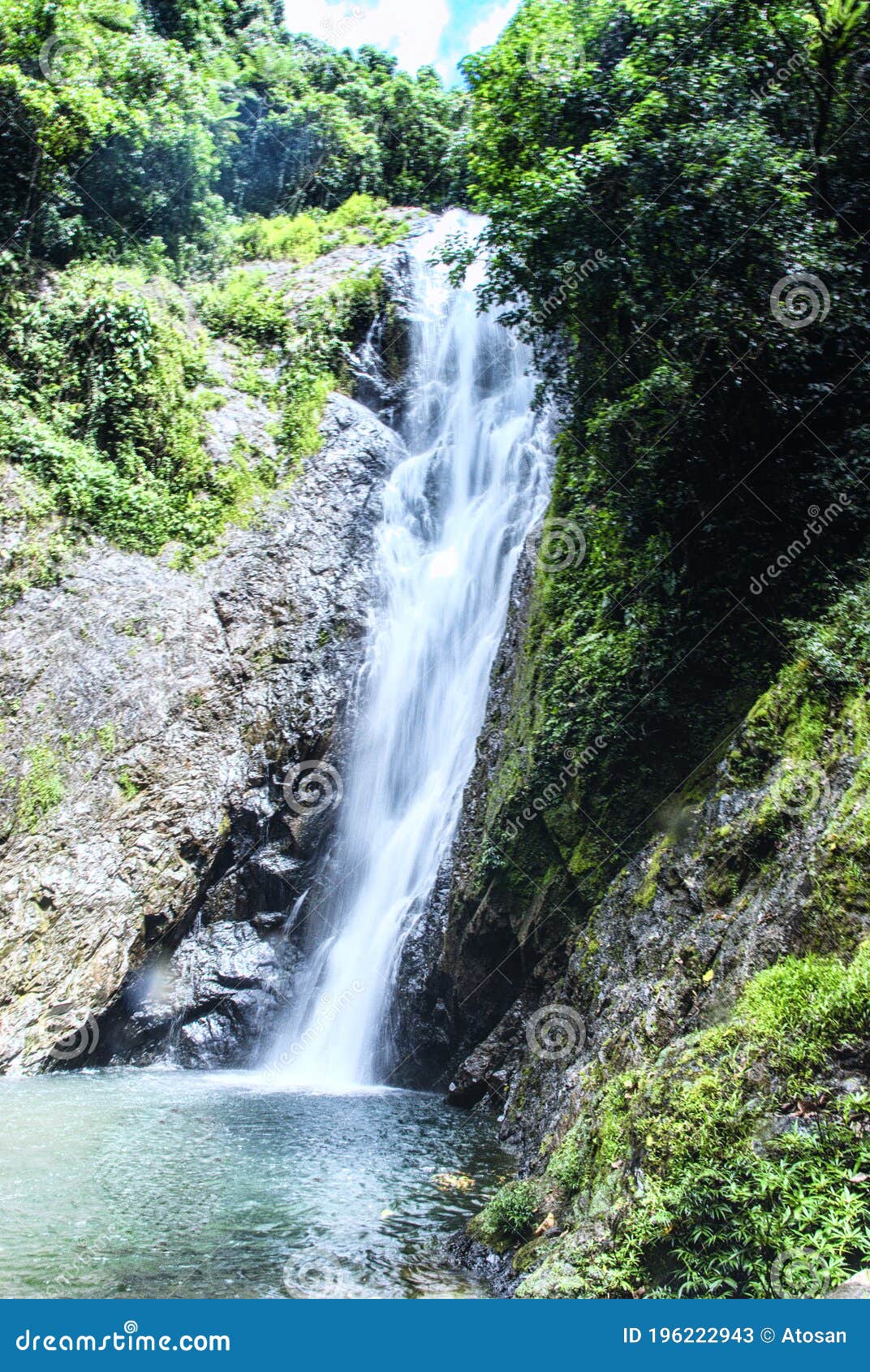 the biausevu waterfall