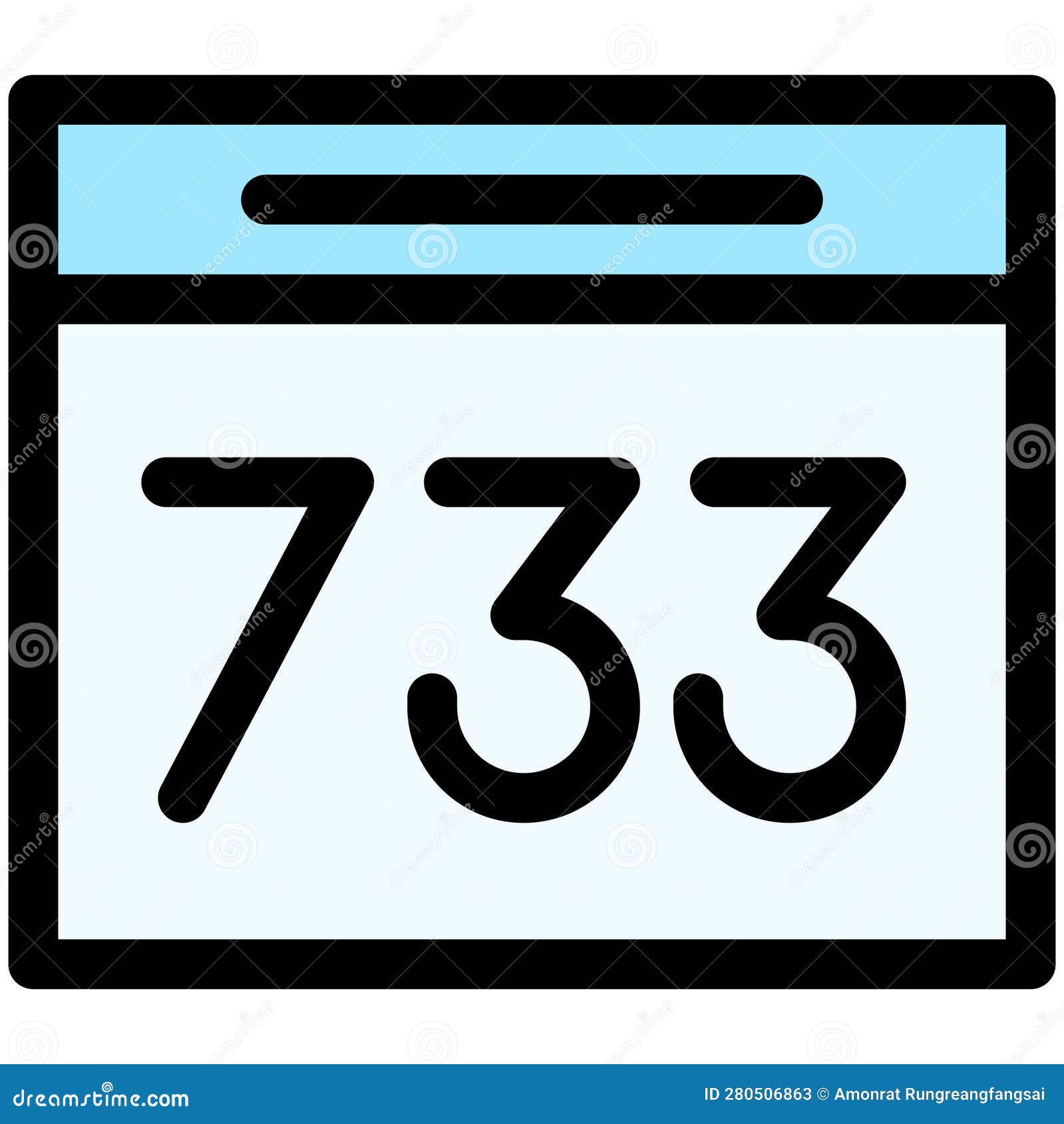 Bib with Number Icon, Marathon Related Vector Stock Vector