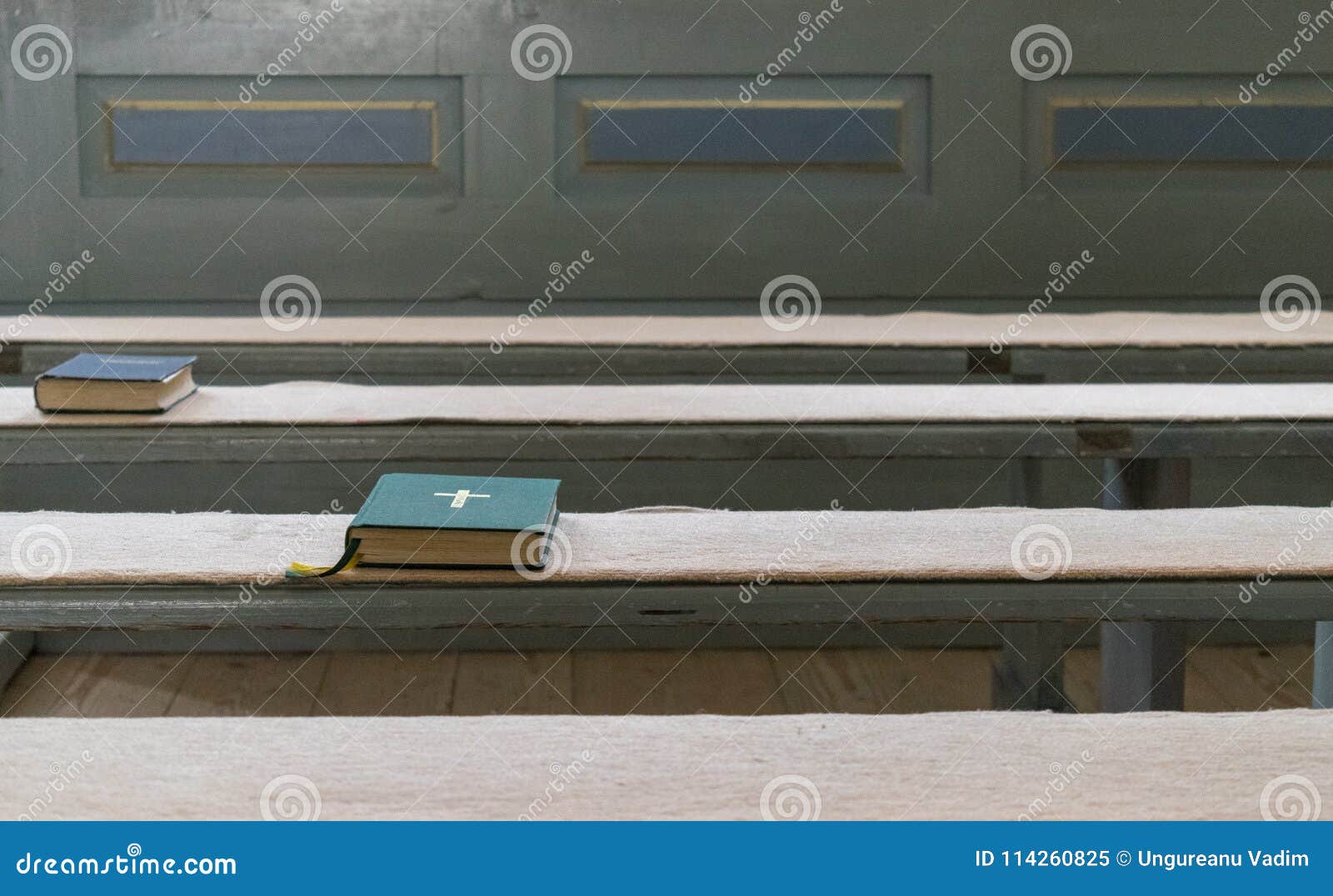 A Bible on a Catholic Church Seats Stock Image Image of catholic