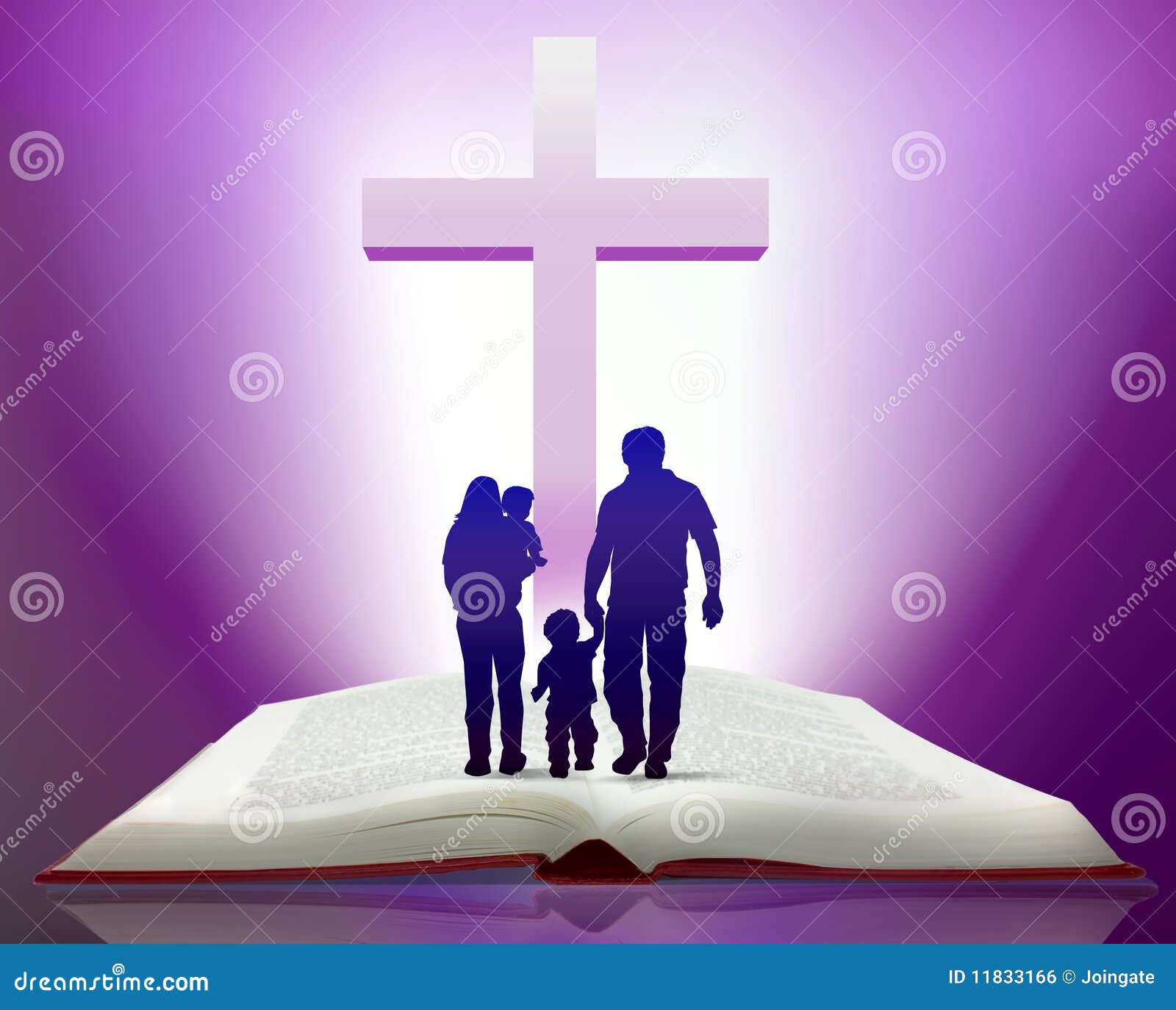 Bible et famille illustration stock. Illustration du papa 11833166