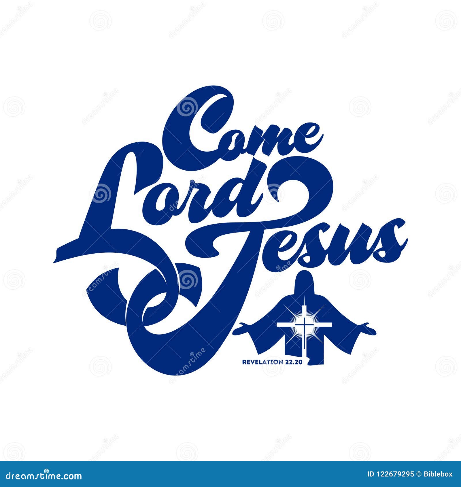 The Lord Is Come Vintage Christmas Poster Vector Illustration ...