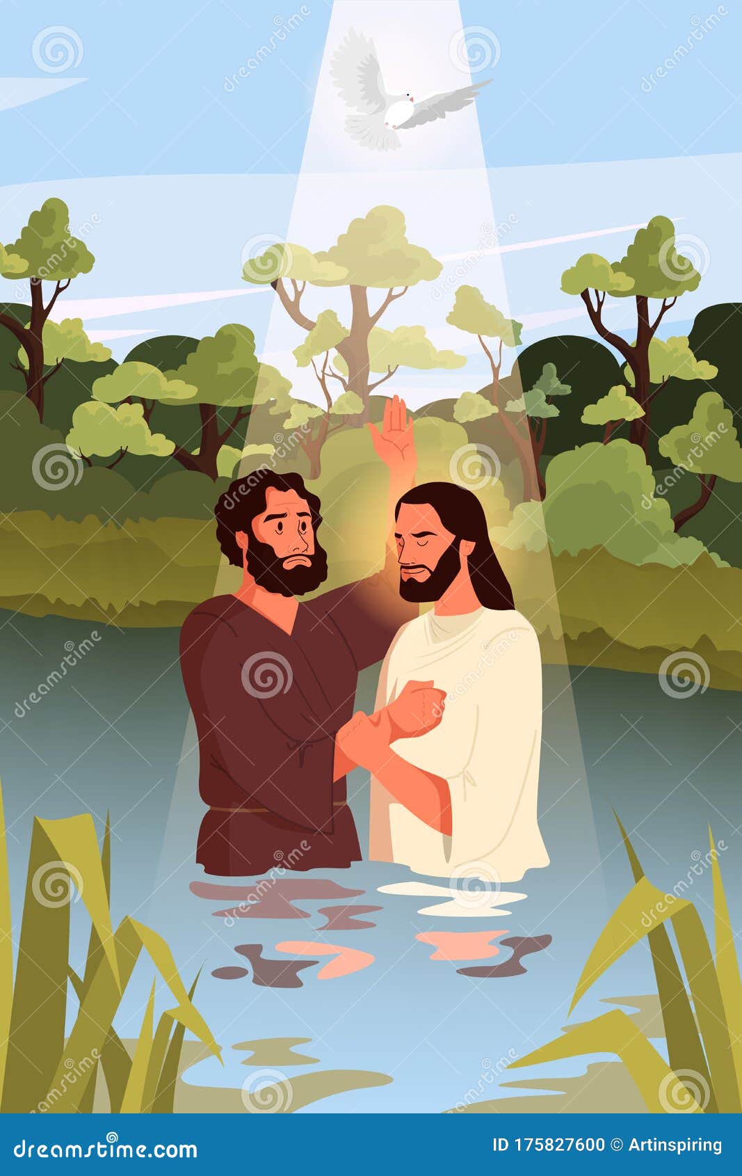 Baptism John Stock Illustrations – 111 Baptism John Stock Illustrations,  Vectors & Clipart - Dreamstime