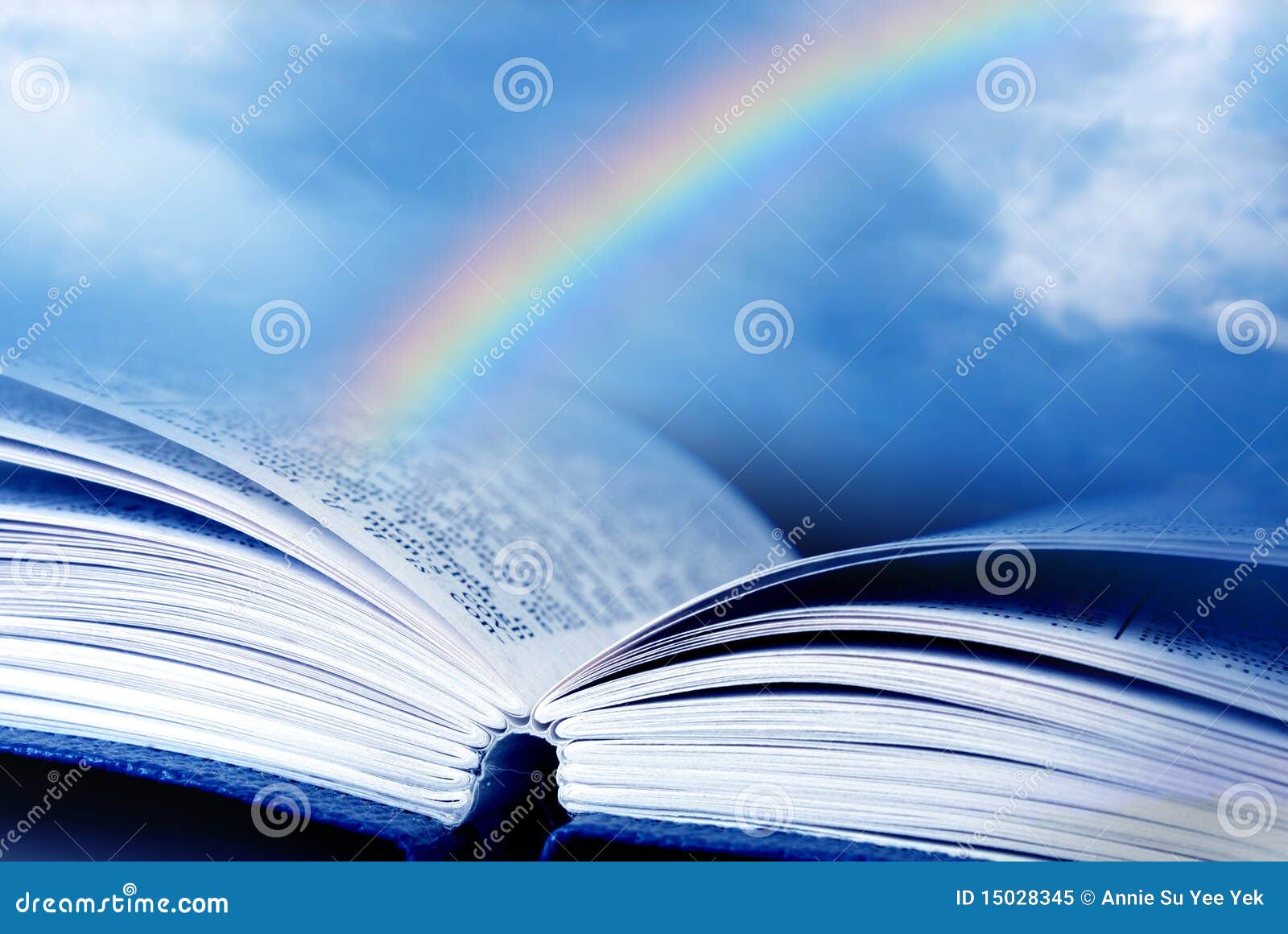 bible with rainbow
