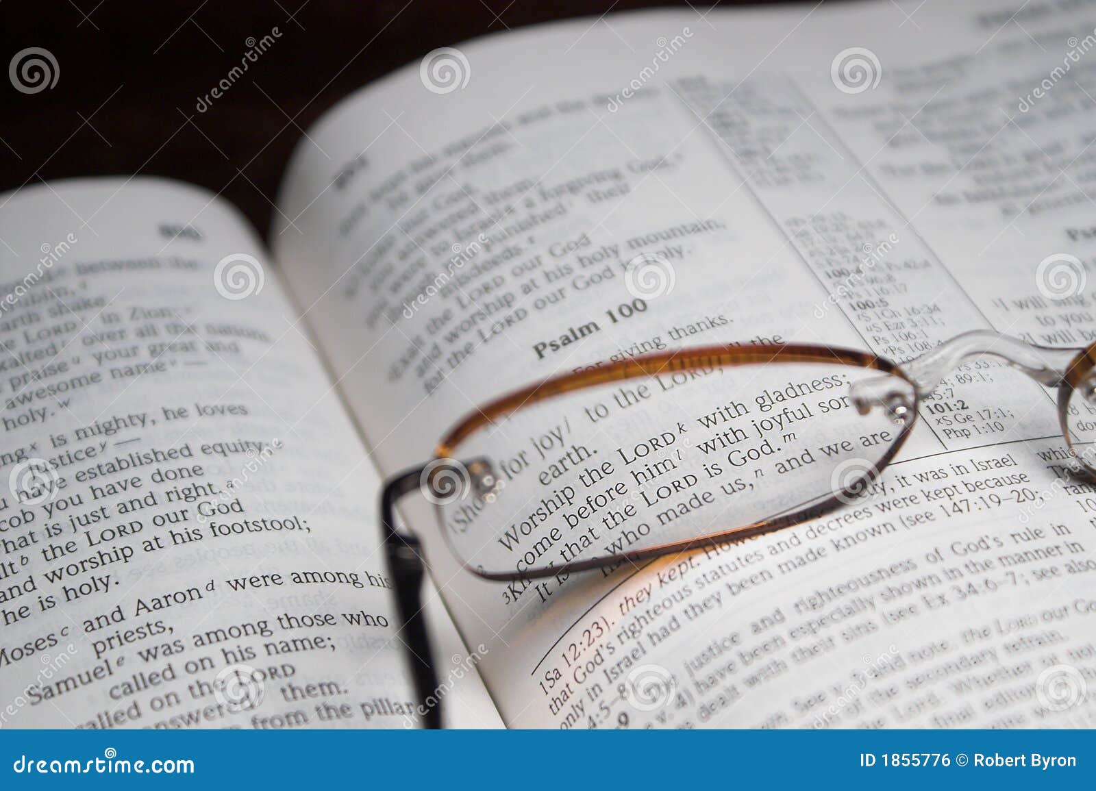 Bible and reading Glasses stock photo. Image of church 1855776