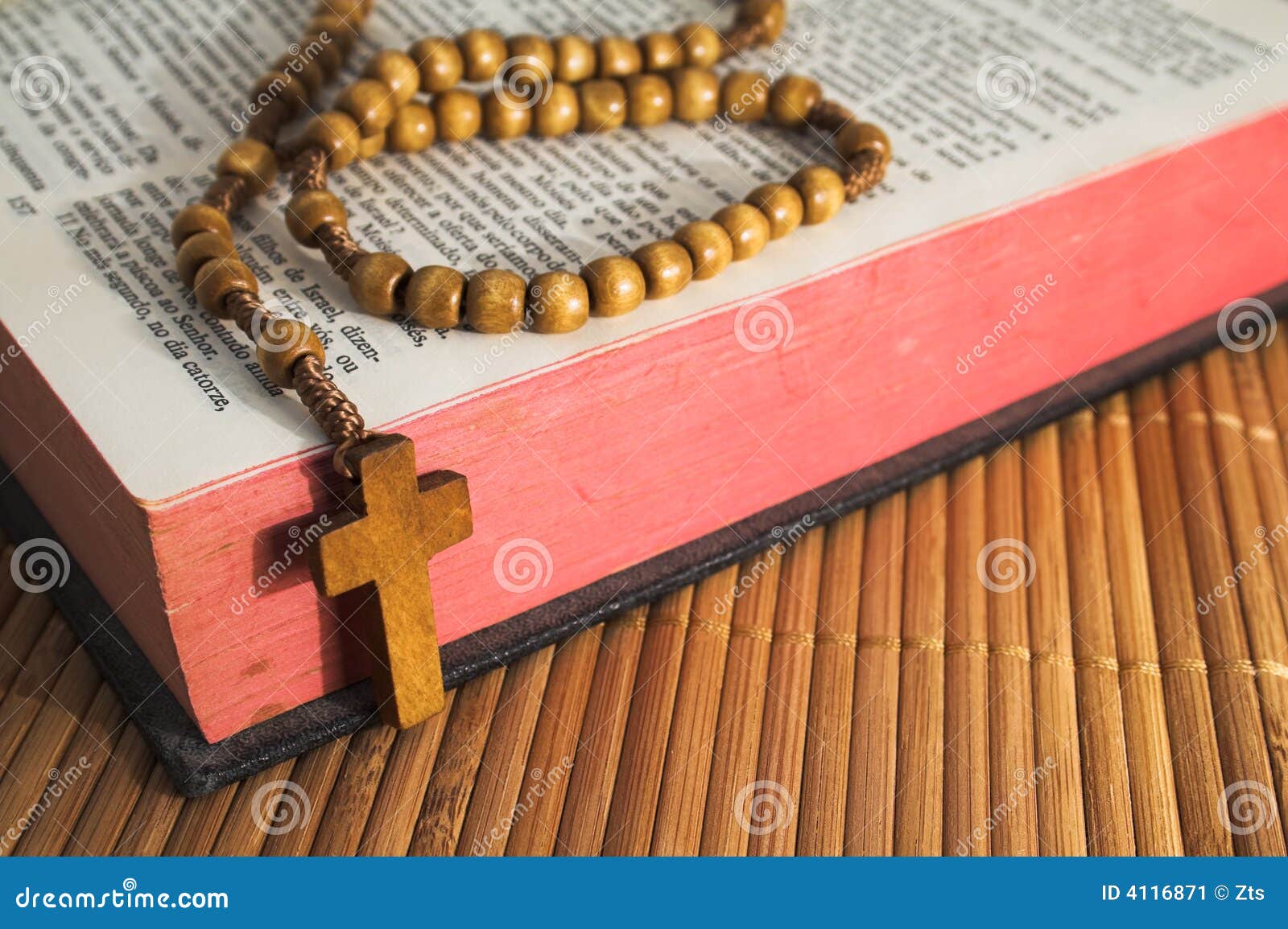 Bible with Rosariesbeads Crucifix Stock Image Image of christ, bible