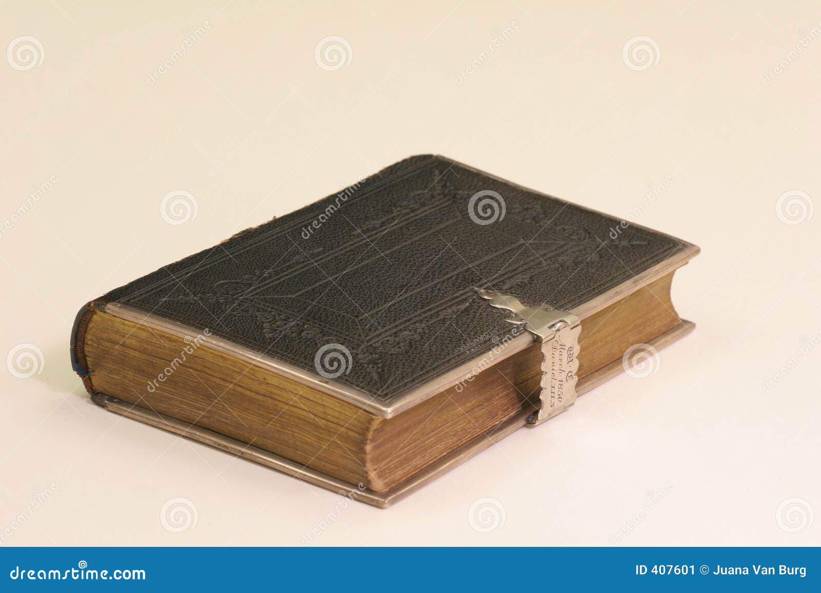 bible with silver clasp
